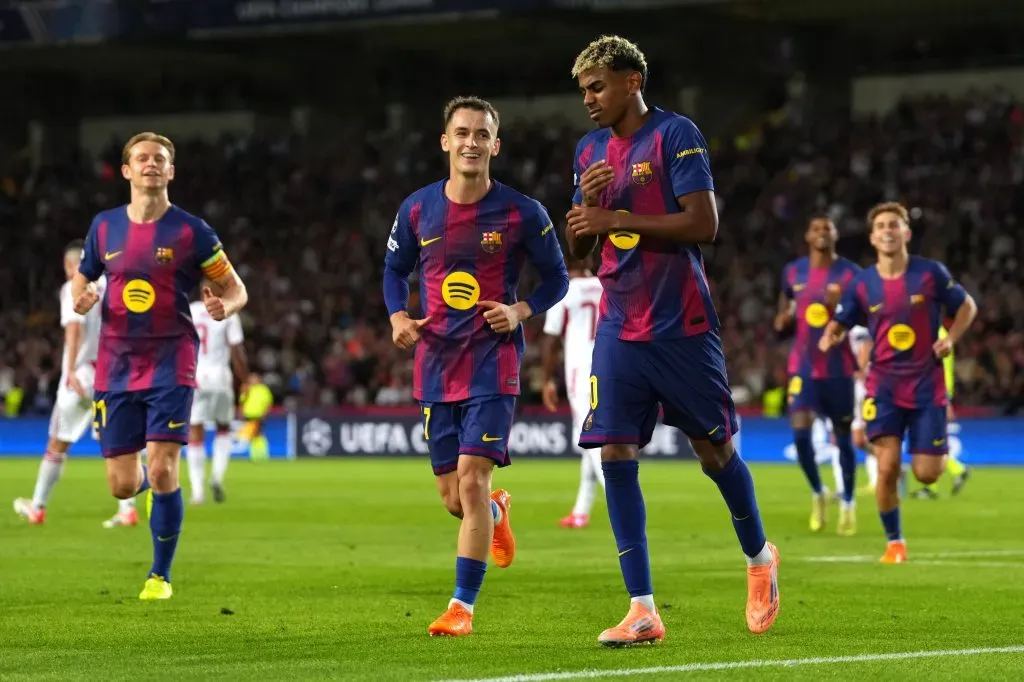 Lamine Yamal, atacante do Barcelona. Foto: Alex Caparros/Getty Images