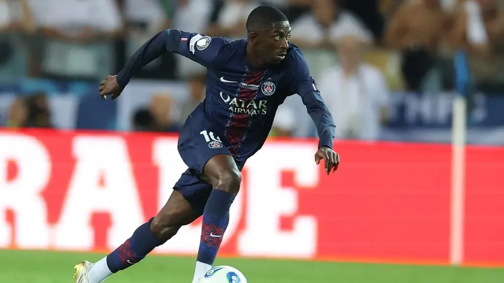 Dembélé em campo pelo PSG