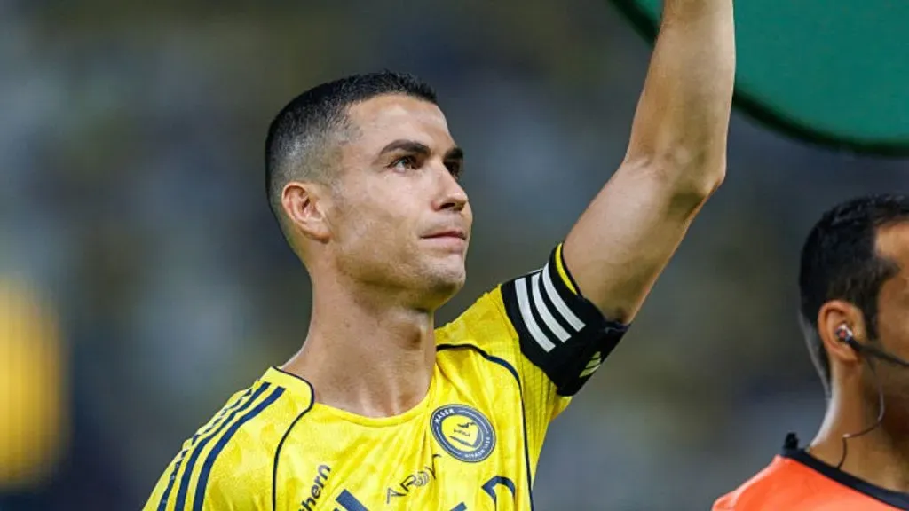 Cristiano Ronaldo em ação pelo Al-Nassr. Abdullah Ahmed/Getty Images.