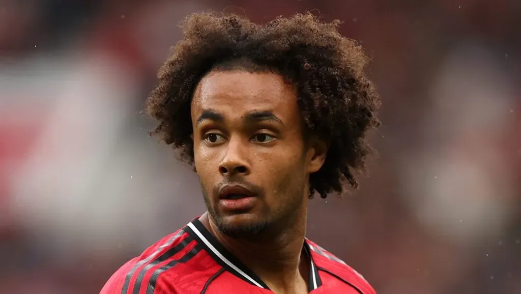 Joshua Zirkzee, do Manchester United, durante a partida da Premier League entre Manchester United e Burnley em Old Trafford, em 30 de agosto de 2025, em Manchester, Inglaterra. (Foto: Jan Kruger/Getty Images)