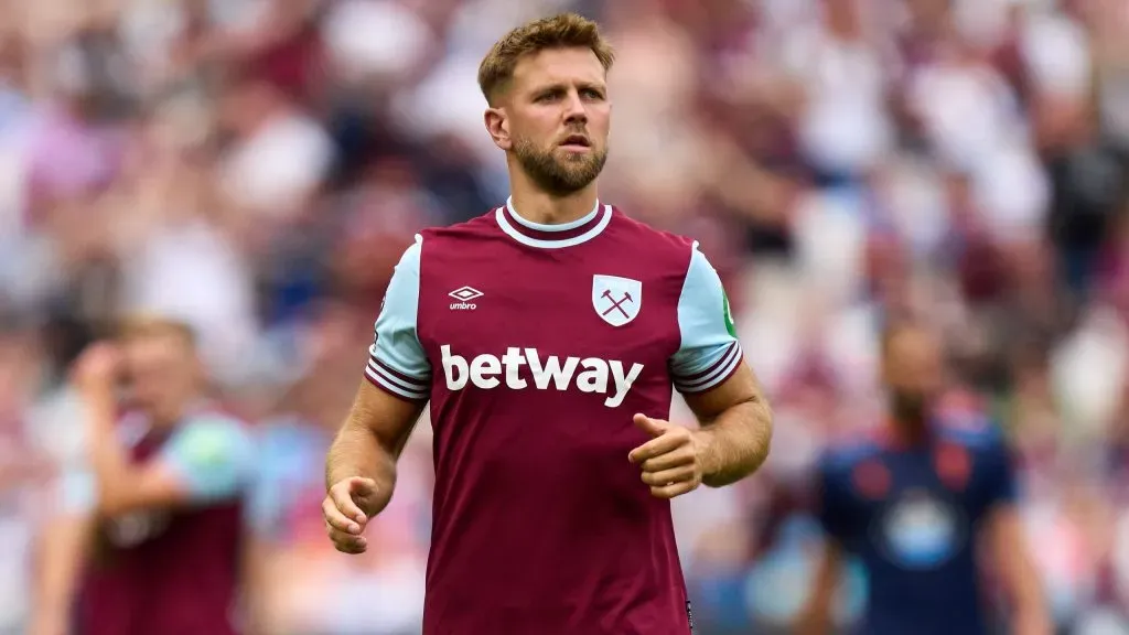 Niclas Fullkrug, alvo do Milan, em jogo do West Ham. Foto: Angel Martinez/Getty Images