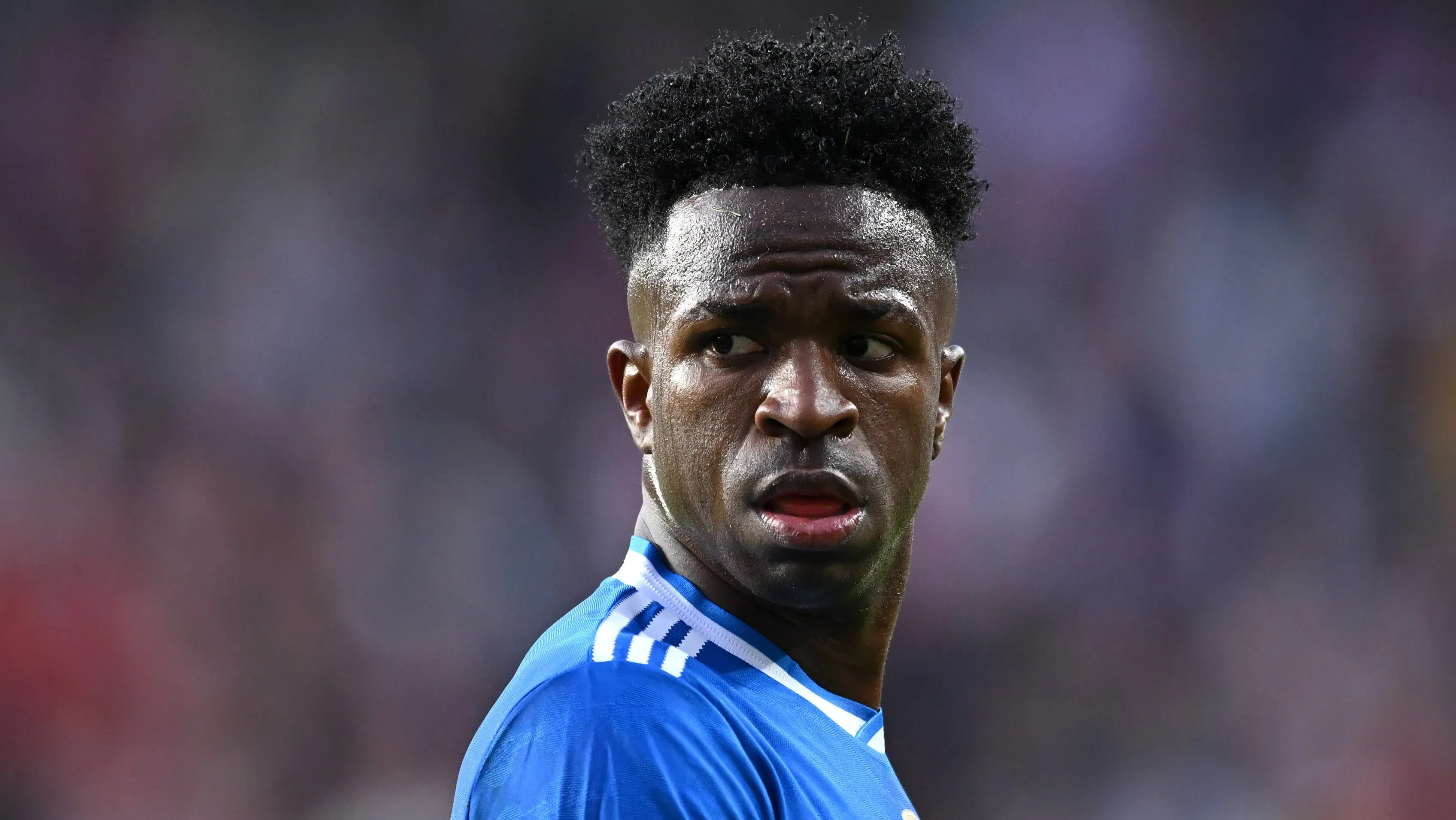 Vini Jr em ação pelo Real Madrid.