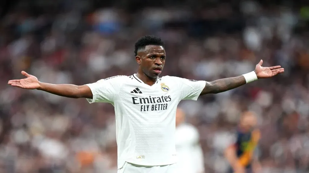 Vini Jr deve ser titular em Rayo Vallecano x Real Madrid. Foto: Angel Martinez / Getty Images