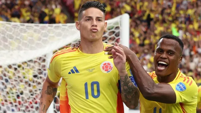 James Rodríguez pela Seleção Colombiana