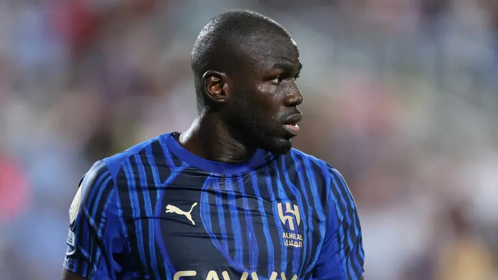 Kalidou Koulibaly, zagueiro da Seleção de Senegal, em jogo pelo Al-Hilal, 2025. Foto: Francois Nel/Getty Images