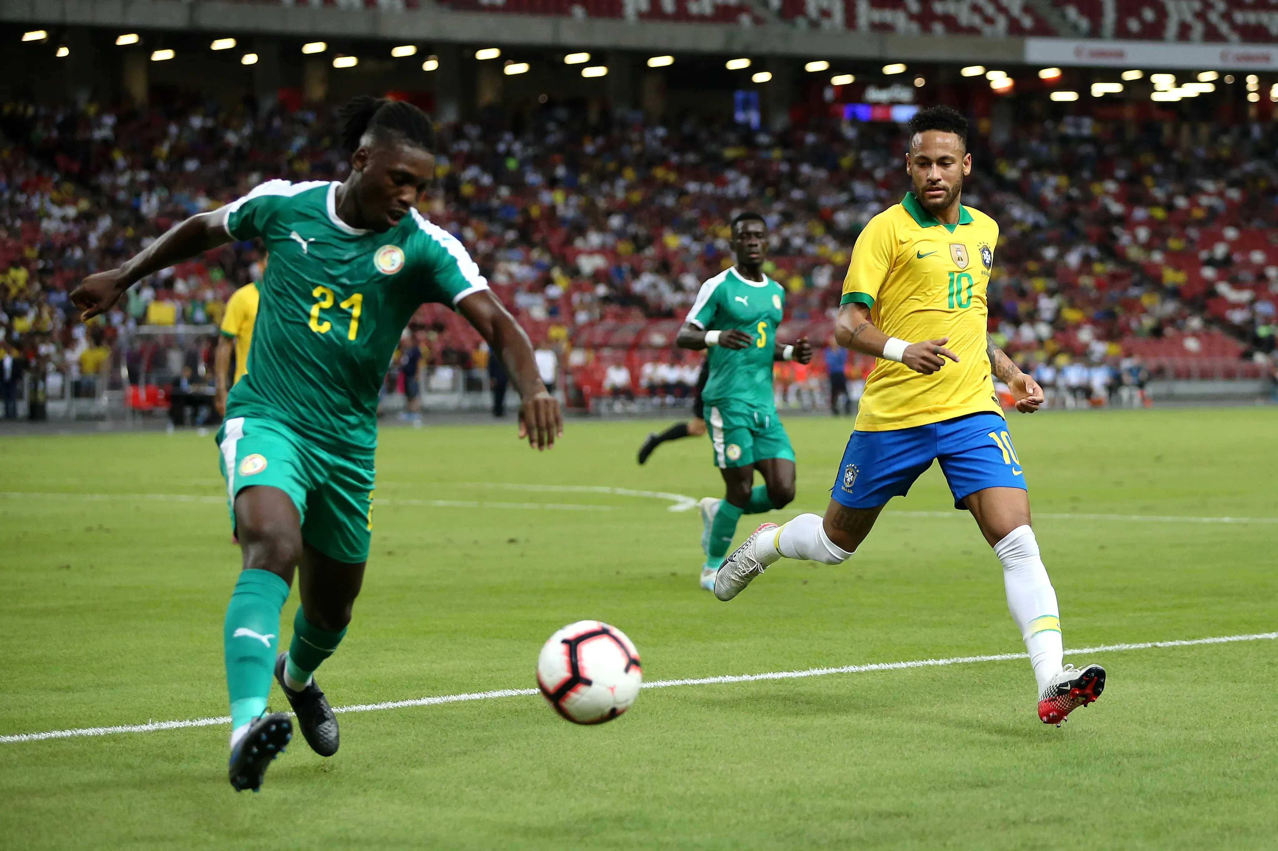 Brasil também enfrentou e empatou com Senegal em 2019. (Foto: Lionel Ng/Getty Images)