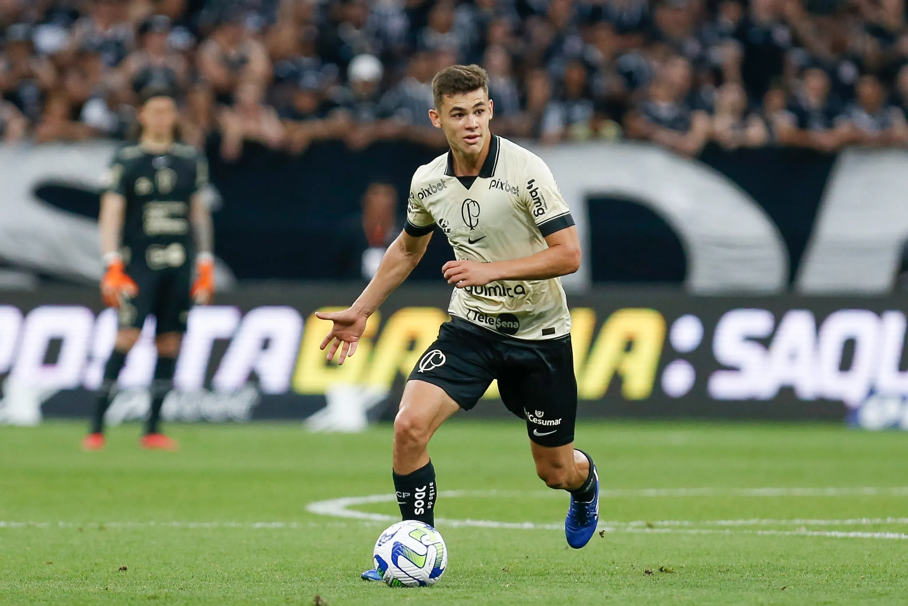 Gabriel Moscardo em tempos de Corinthians. Foto: Ricardo Moreira/Getty Images