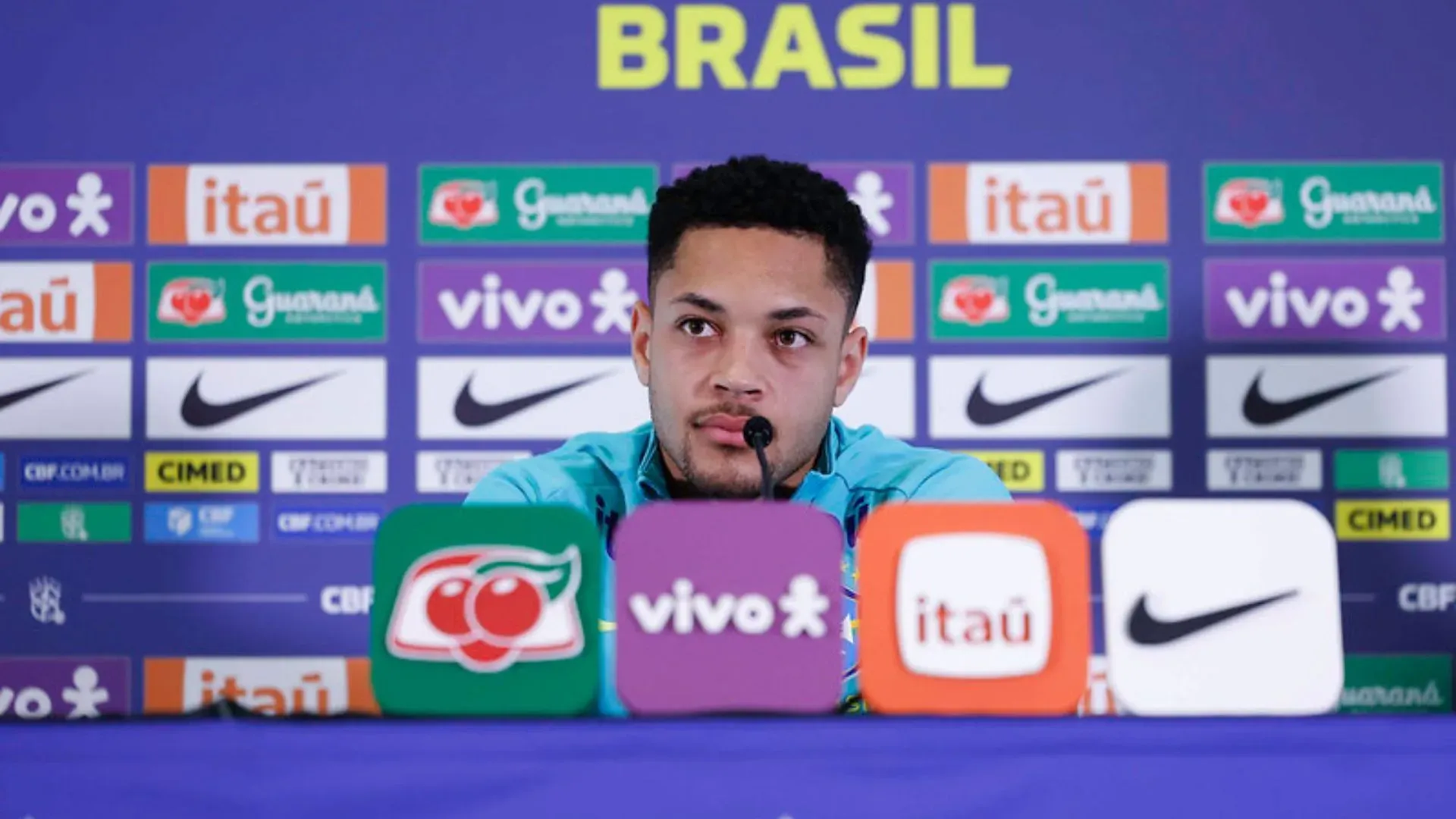 Vitor Roque foi elogiado por Ancelotti (foto: Rafael Ribeiro/CBF)