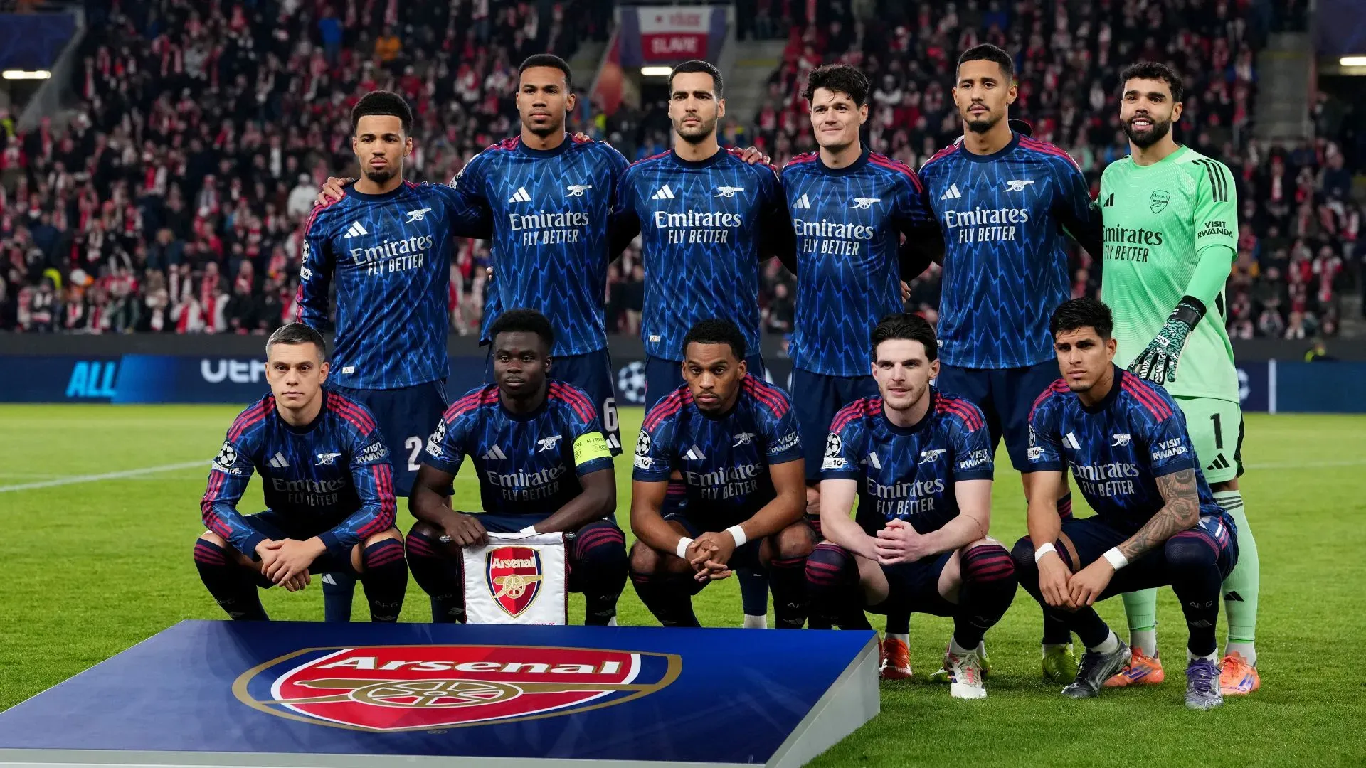 Jogadores do Arsenal (foto: Gabriel Kuchta/Getty Images)