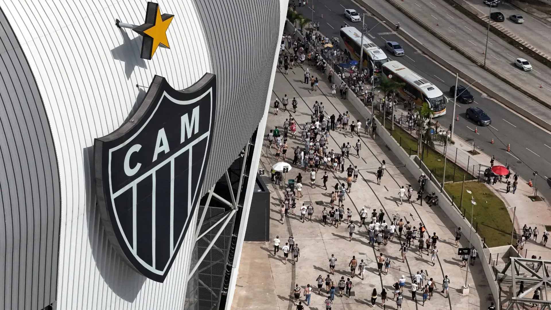 Atlético-MG decide o título da Copa Sul-Americana com o Lanús (foto: Pedro Vilela/Getty Images)