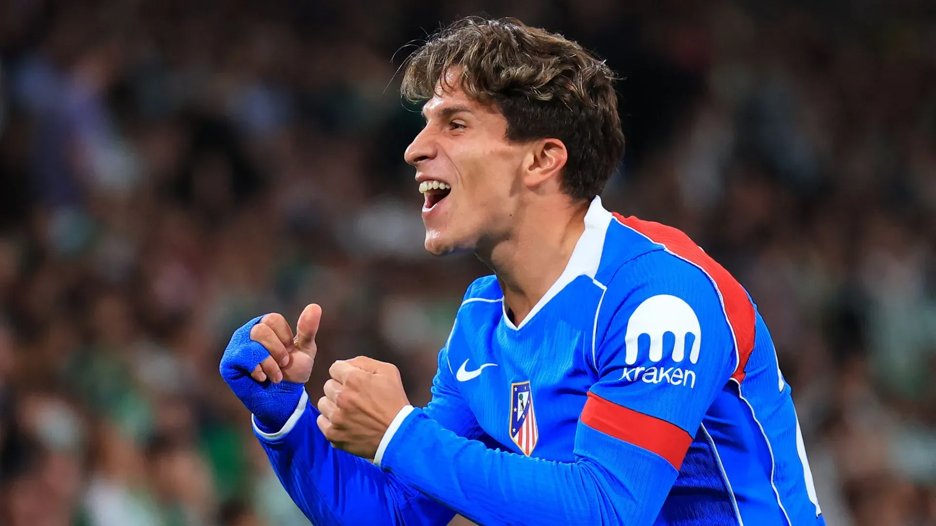 Giuliano Simeone costuma ser titular no Atlético de Madrid (foto: Fran Santiago/Getty Images)