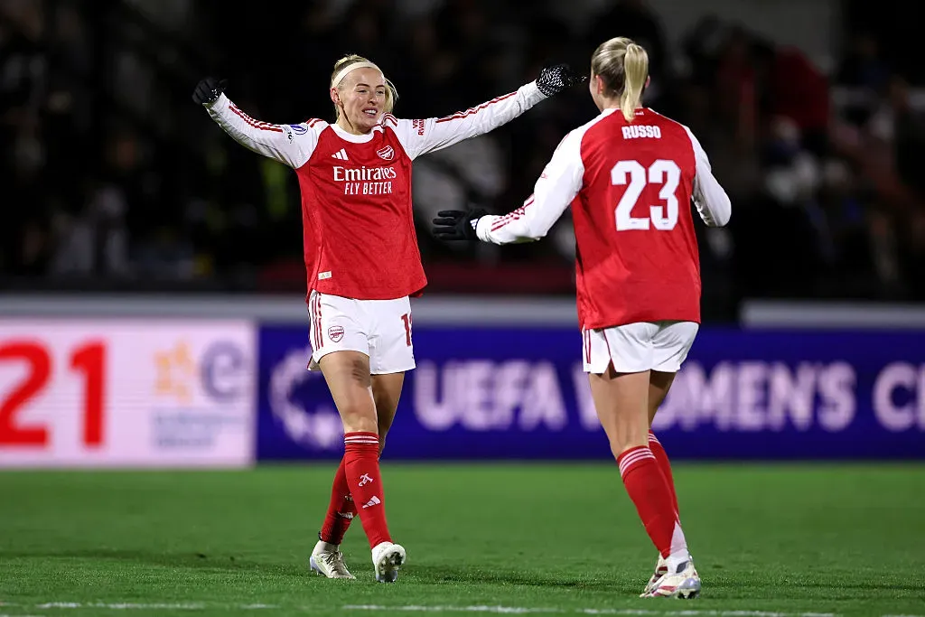 Arsenal venceu a sua primeira partida em casa na Liga dos Campeões Feminina - Foto: Justin Setterfield/Getty Images