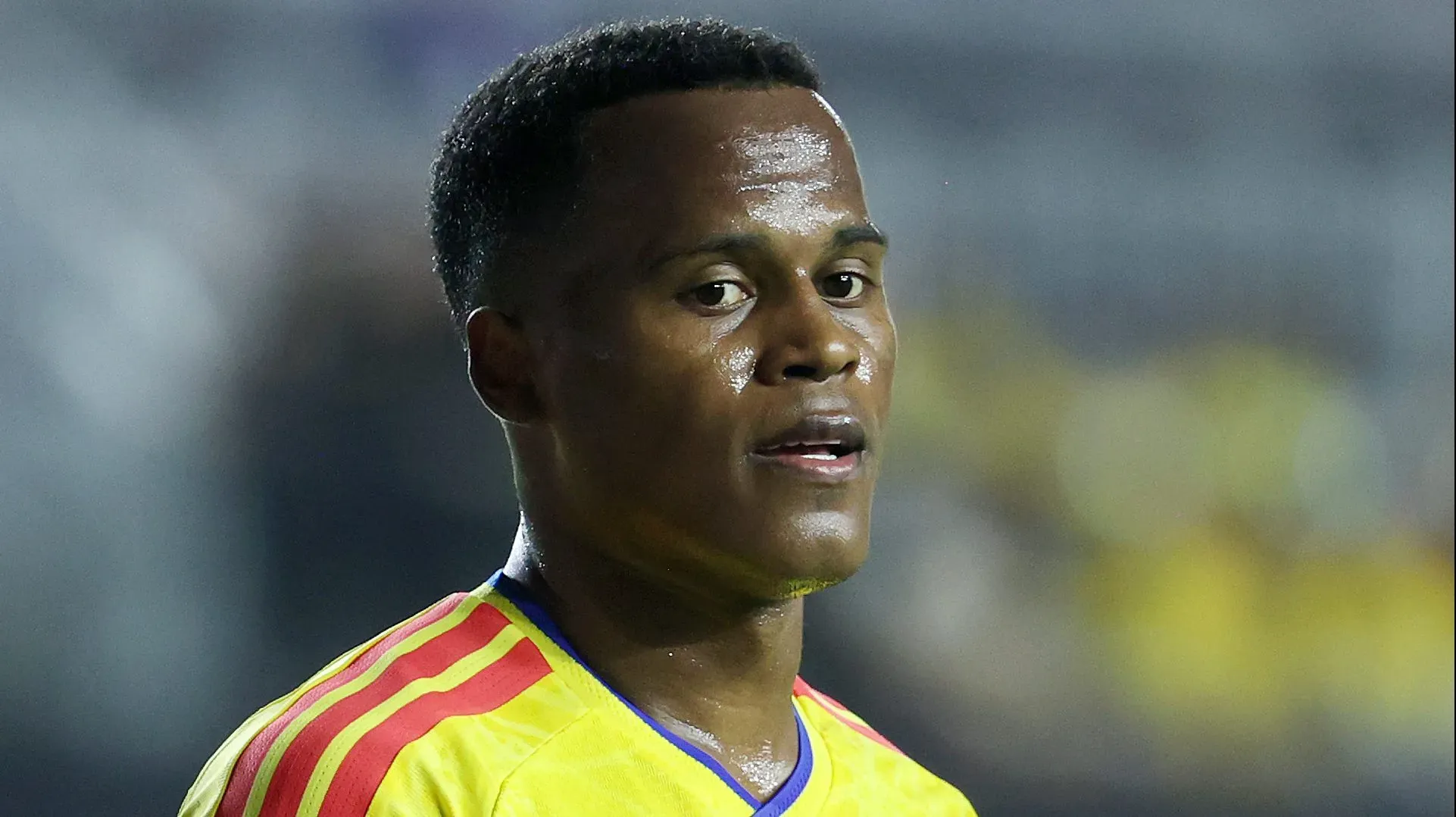 Jhon Arias, alvo do Flamengo, pela Seleção da Colômbia