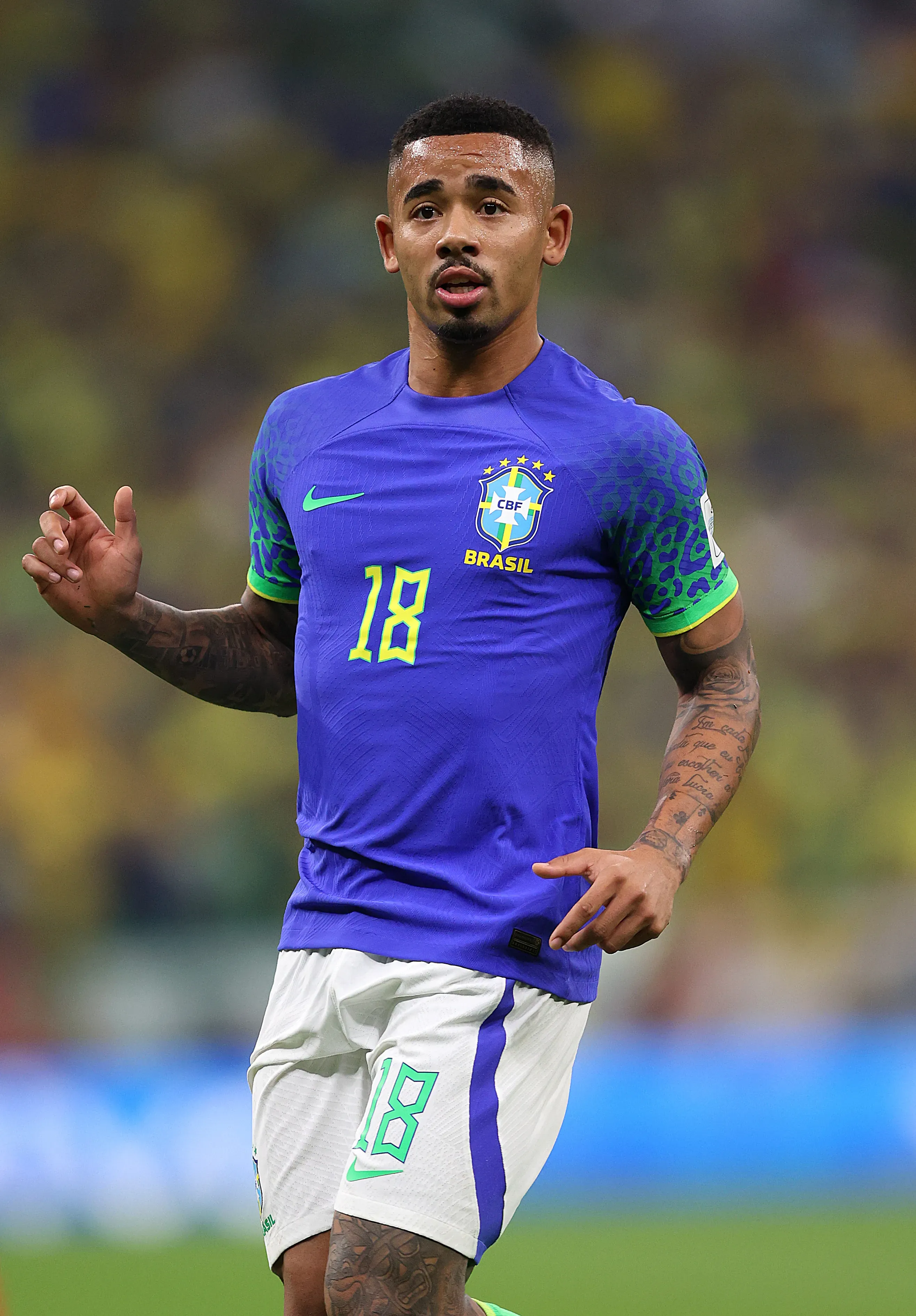 Gabriel Jesus comentou sobre as críticas que sofreu na Seleção Brasileira e que foi bom não ter levado em conta alguns comentários, pois não estaria no Arsenal hoje. (Foto: Julian Finney/Getty Images)