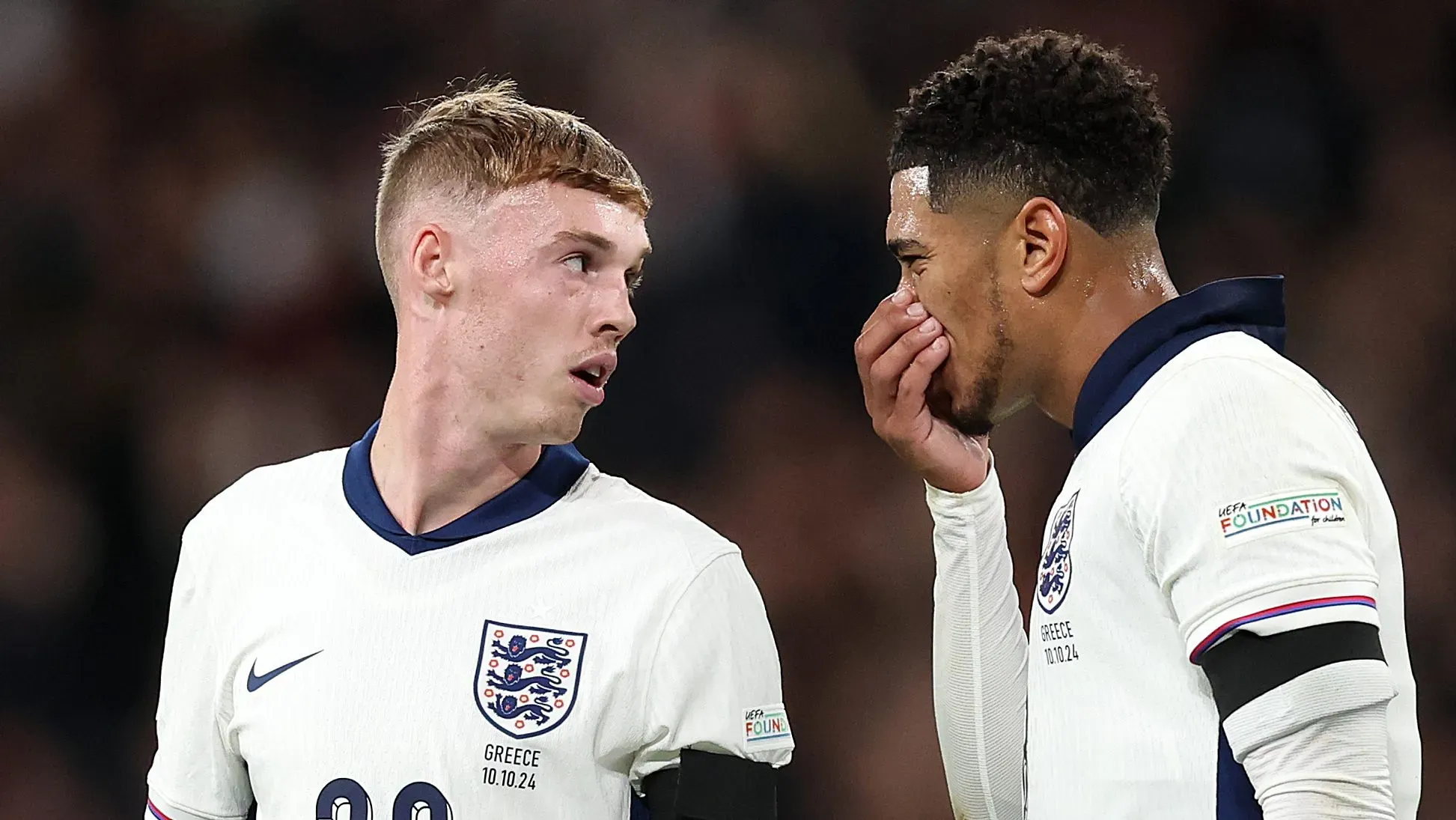 Cole Palmer e Jude Bellingham podem ficar fora do time titular da Inglaterra na Copa (Foto: Julian Finney/Getty Images)