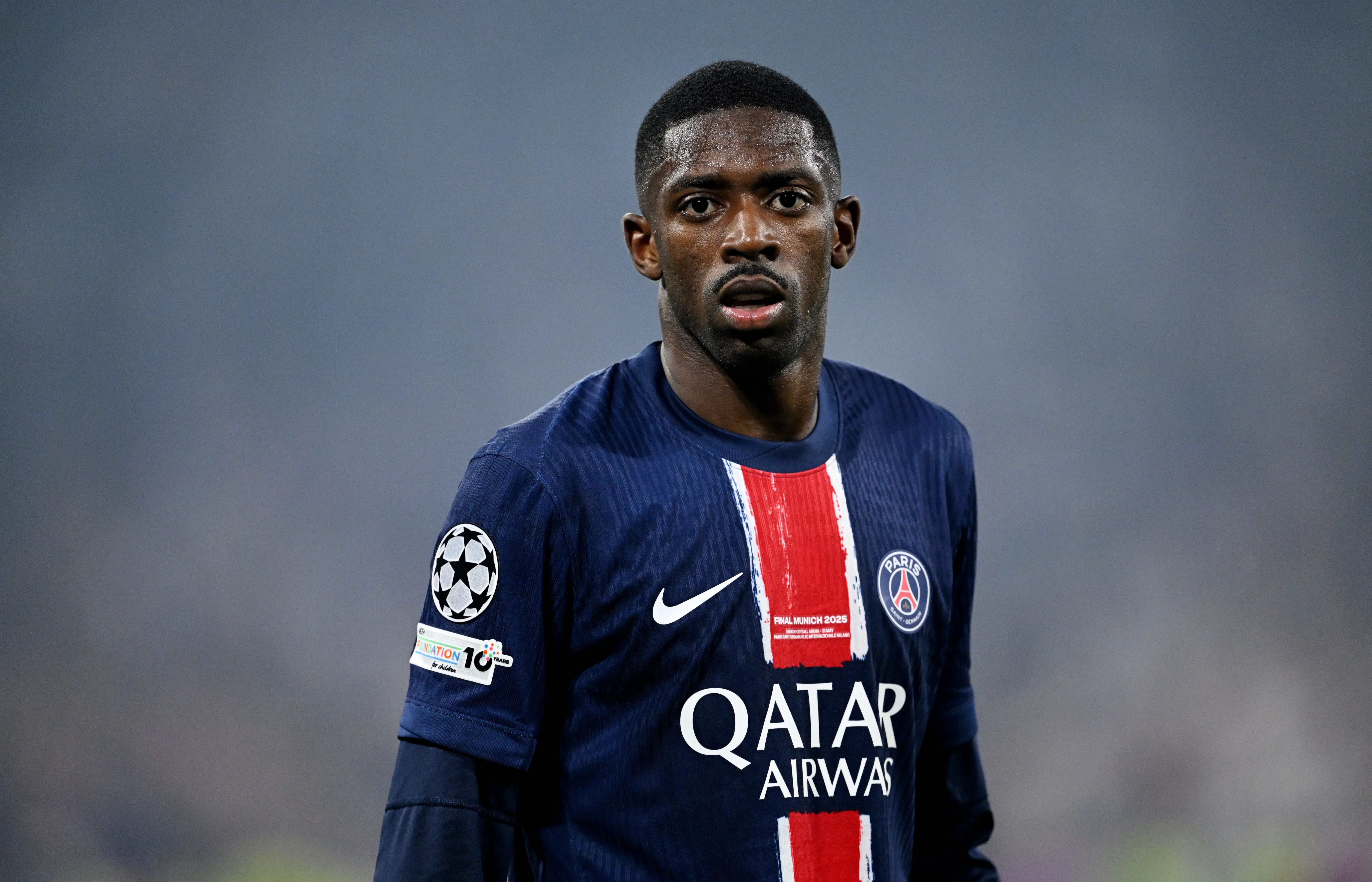 Dembélé na partida diante da Inter (Foto: Justin Setterfield/Getty Images)