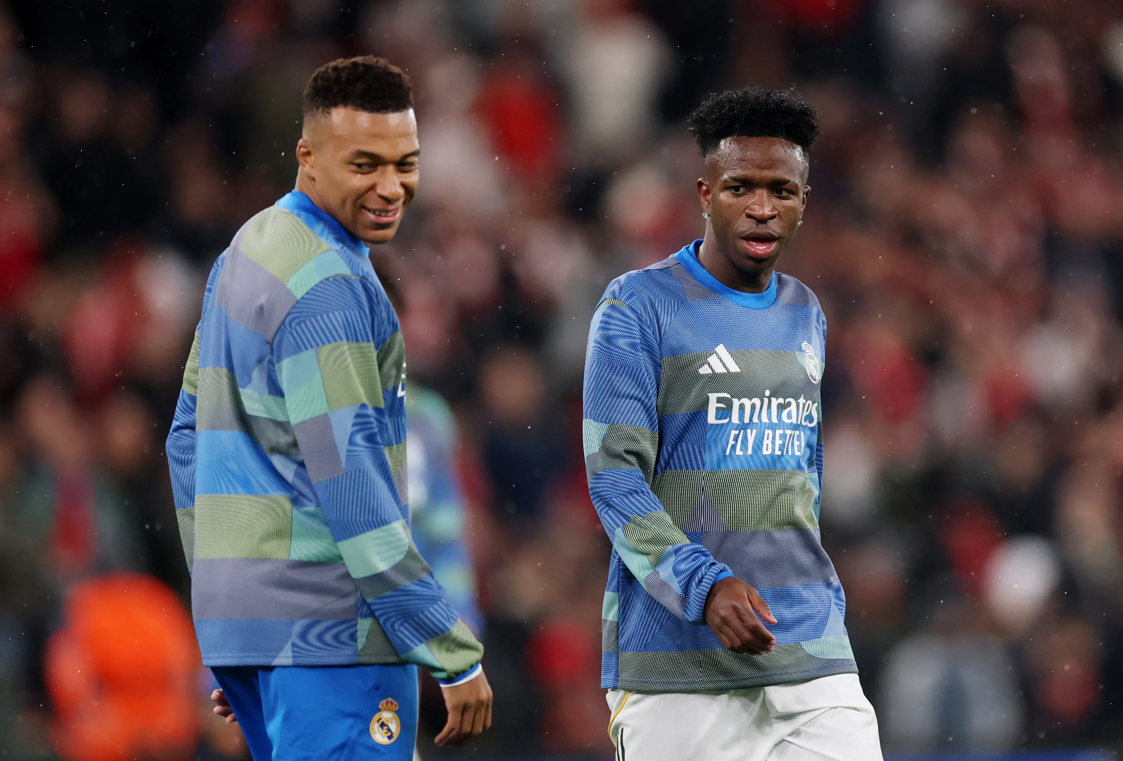 Mbappé e Vinicius Jr, Real Madrid. Foto: Carl Recine/Getty Images