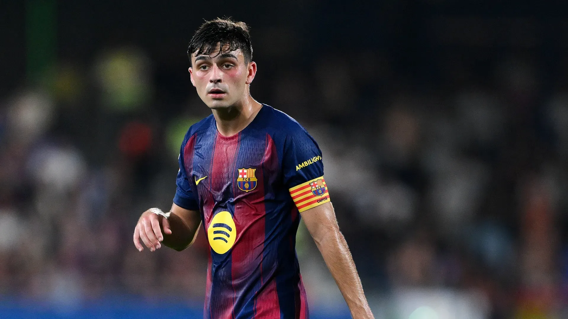 Pedri jogando pelo Barcelona. Foto: David Ramos/Getty Images