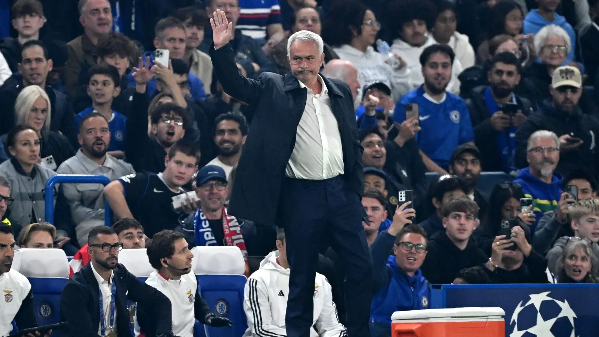 Mourinho durante a Champions League. Foto: Mike Hewitt/Getty Images