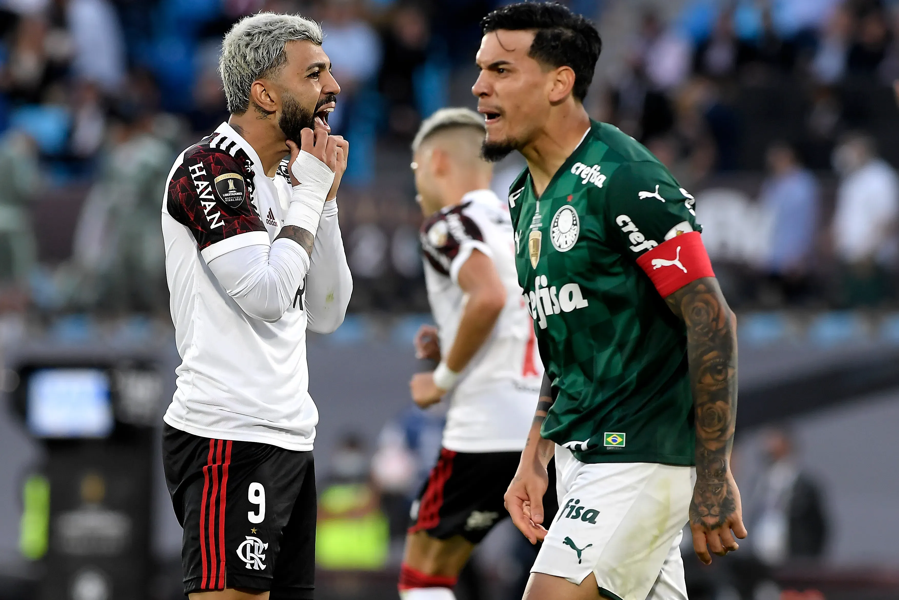 Palmeiras levou a melhor na decisão de 2021 (Foto: Sandro Pereyra/Agencia Gamba/Getty Images)