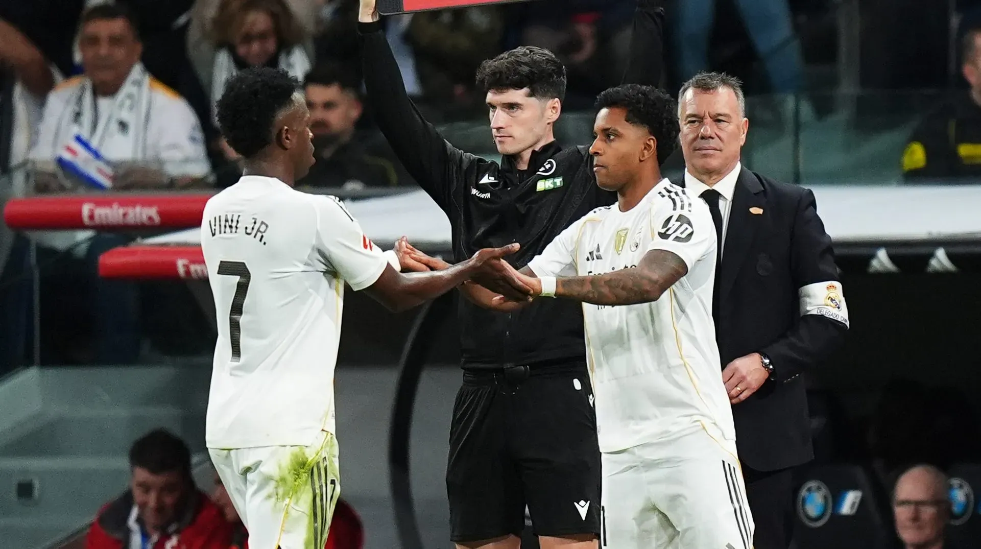 O jejum, iniciado em março de 2025, soma 1.321 minutos e, aliado à perda de espaço sob Xabi Alonso, alimenta rumores de transferência para Tottenham ou Liverpool. (Foto: Angel Martinez/Getty Images)