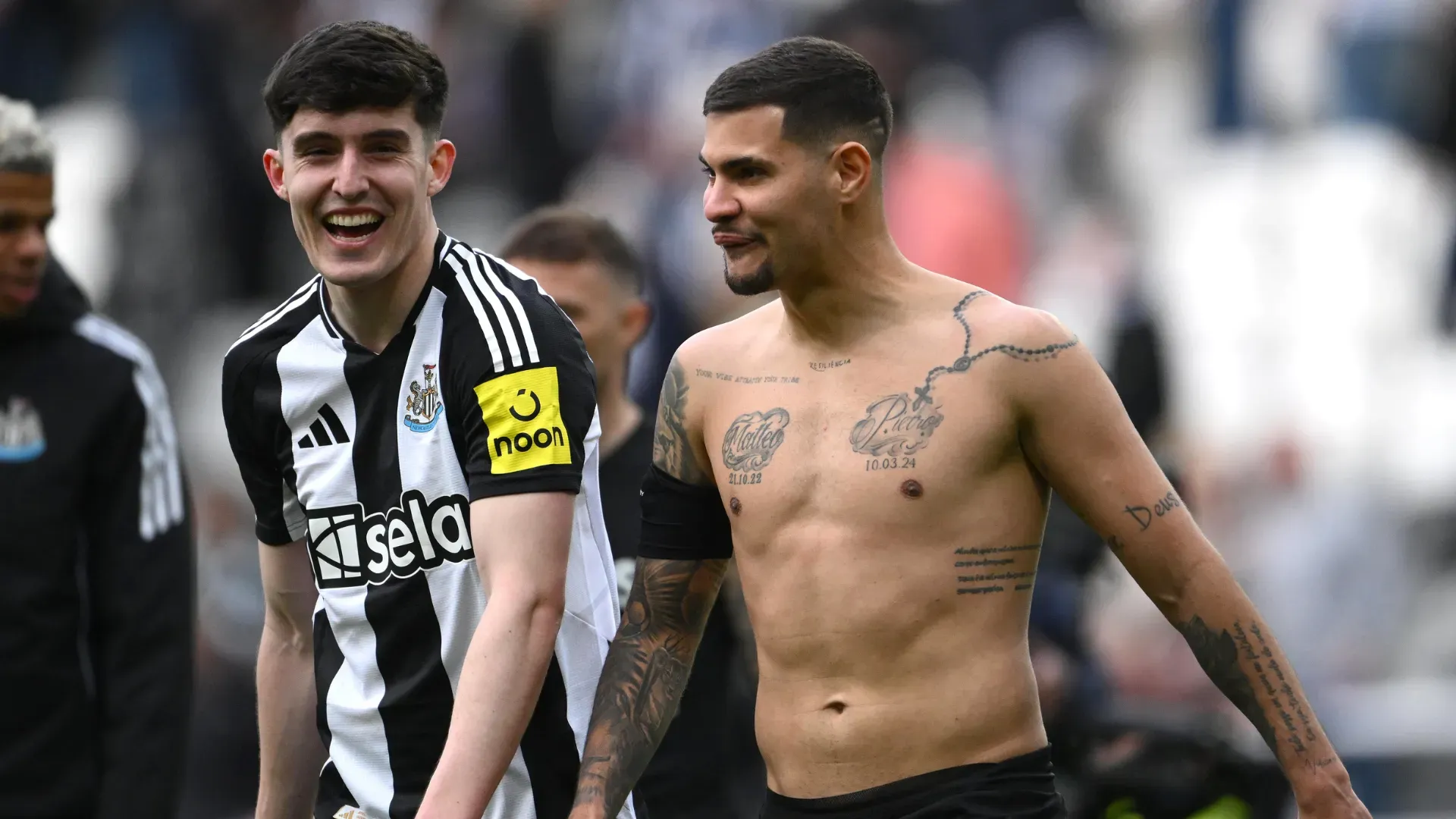 Tino Livramento é uma das prioridades do Manchester City. (Photo by Stu Forster/Getty Images)