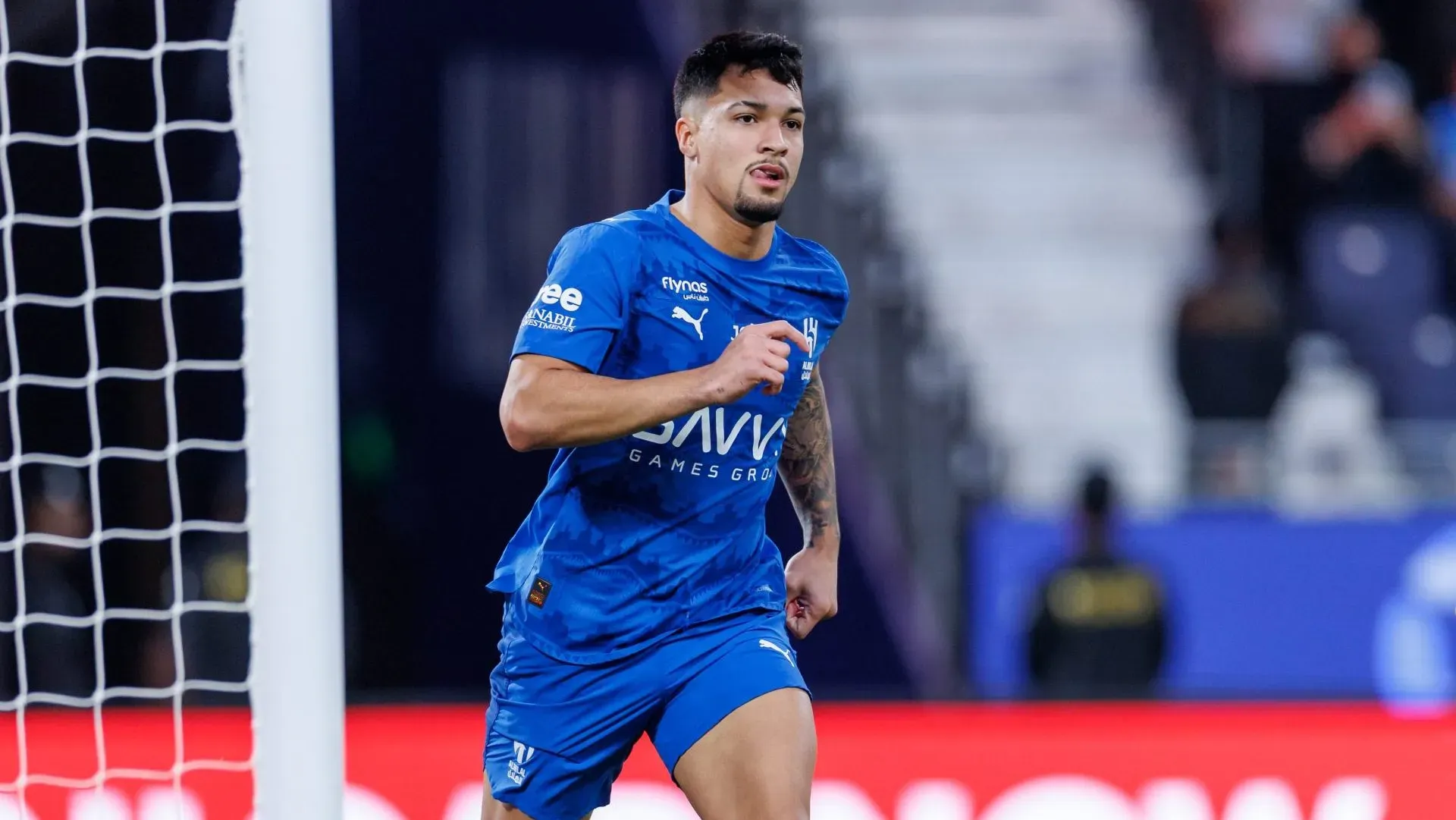 Marcos Leonardo pelo Al-Hilal. (Foto: Abdullah Ahmed/Getty Images)