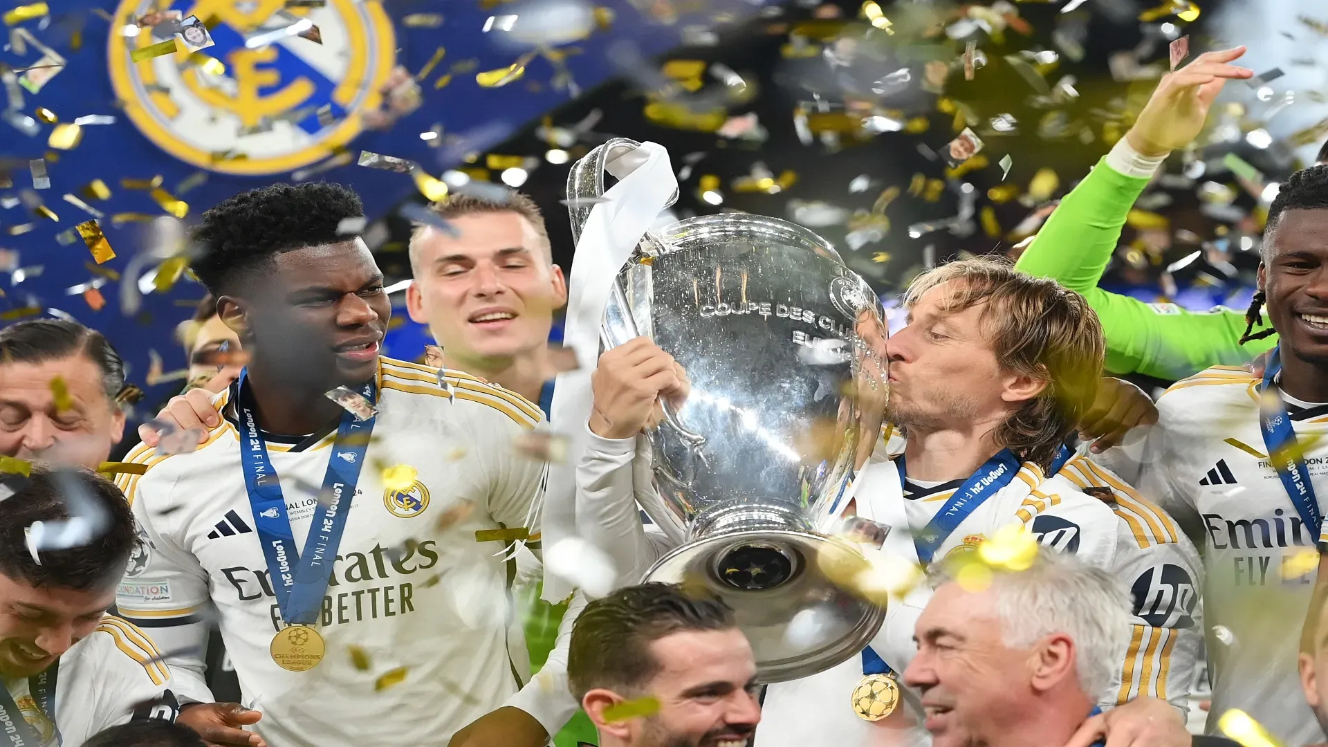 Modric em sua última conquista no Real Madrid, a Champions 2023/2024 – Justin Setterfield/Getty Images