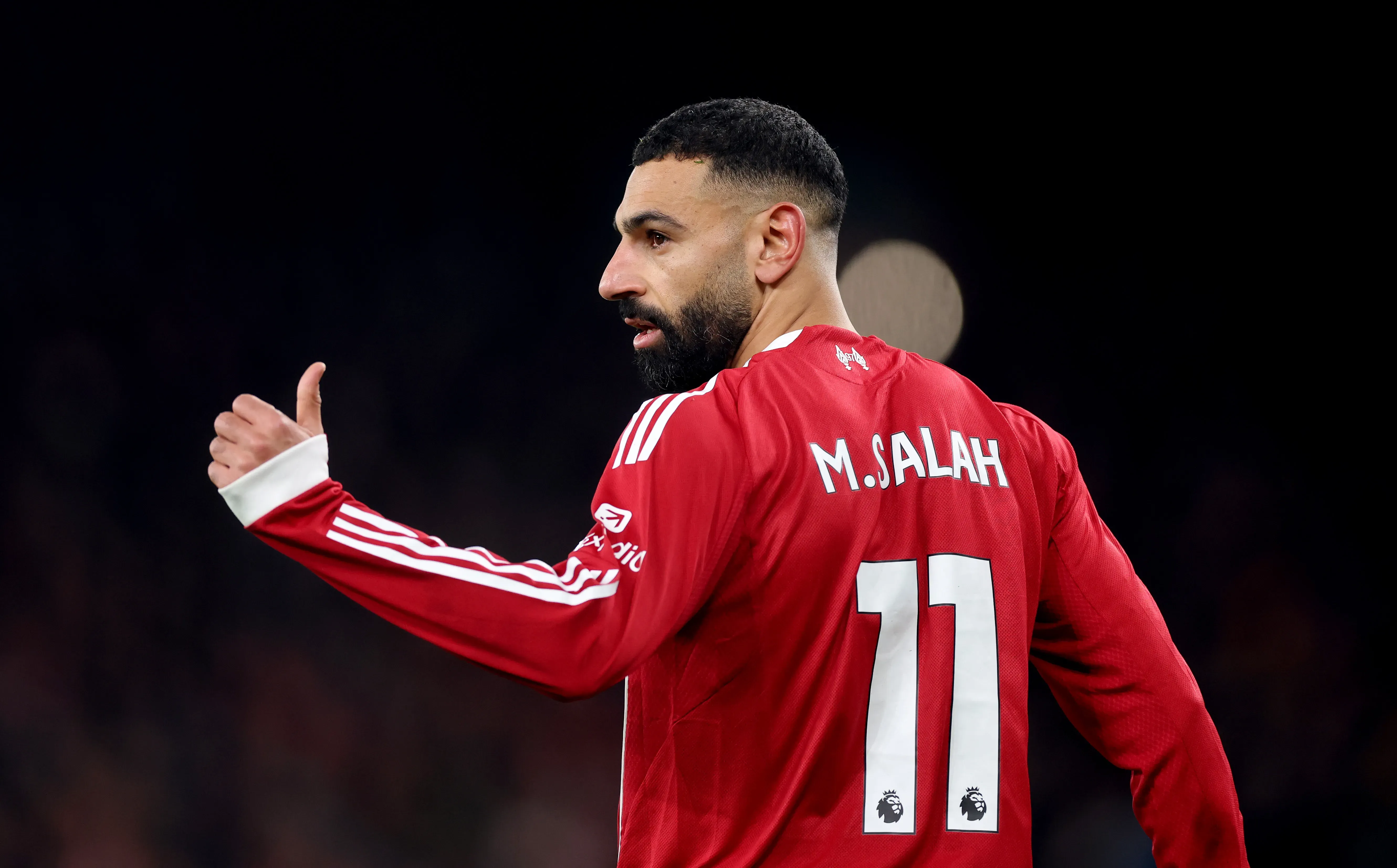 Mohamed Salah em jogo do Liverpool. Foto: Carl Recine/Getty Images