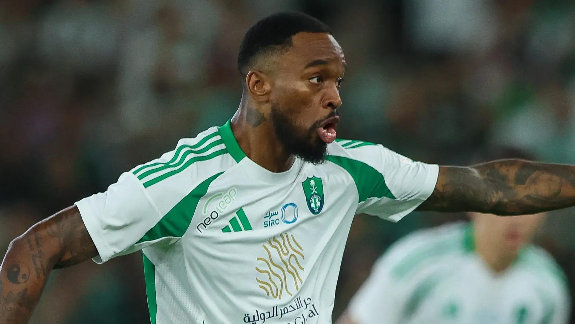 Ivan Toney em ação pelo Al-Ahli. (Photo by Yasser Bakhsh/Getty Images)