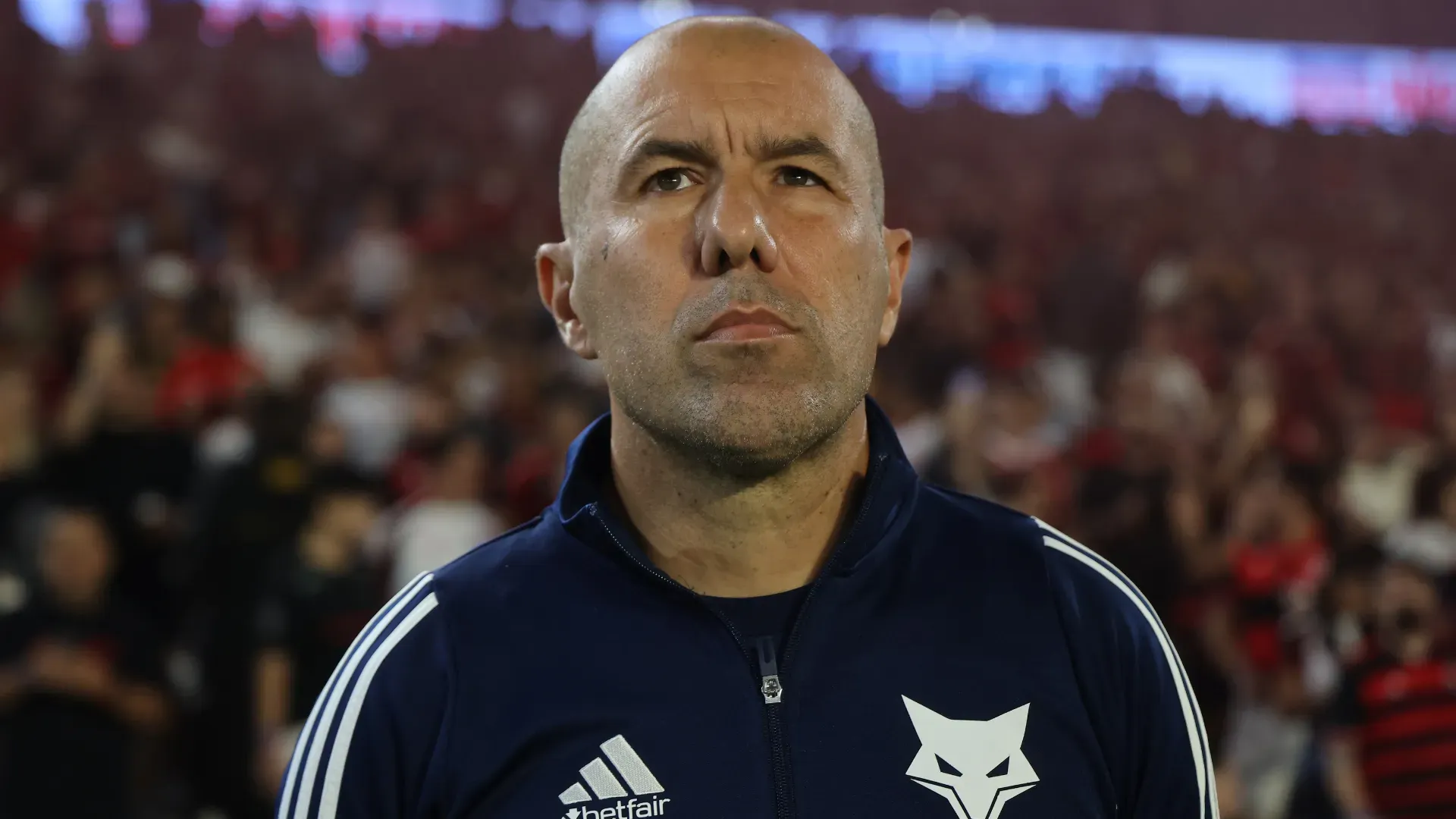 Leonardo Jardim durante partida como técnico do Cruzeiro