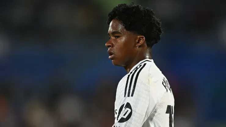 Endrick participou do jogo entre Real Madrid e Manchester City (Denis Doyle/Getty Images)