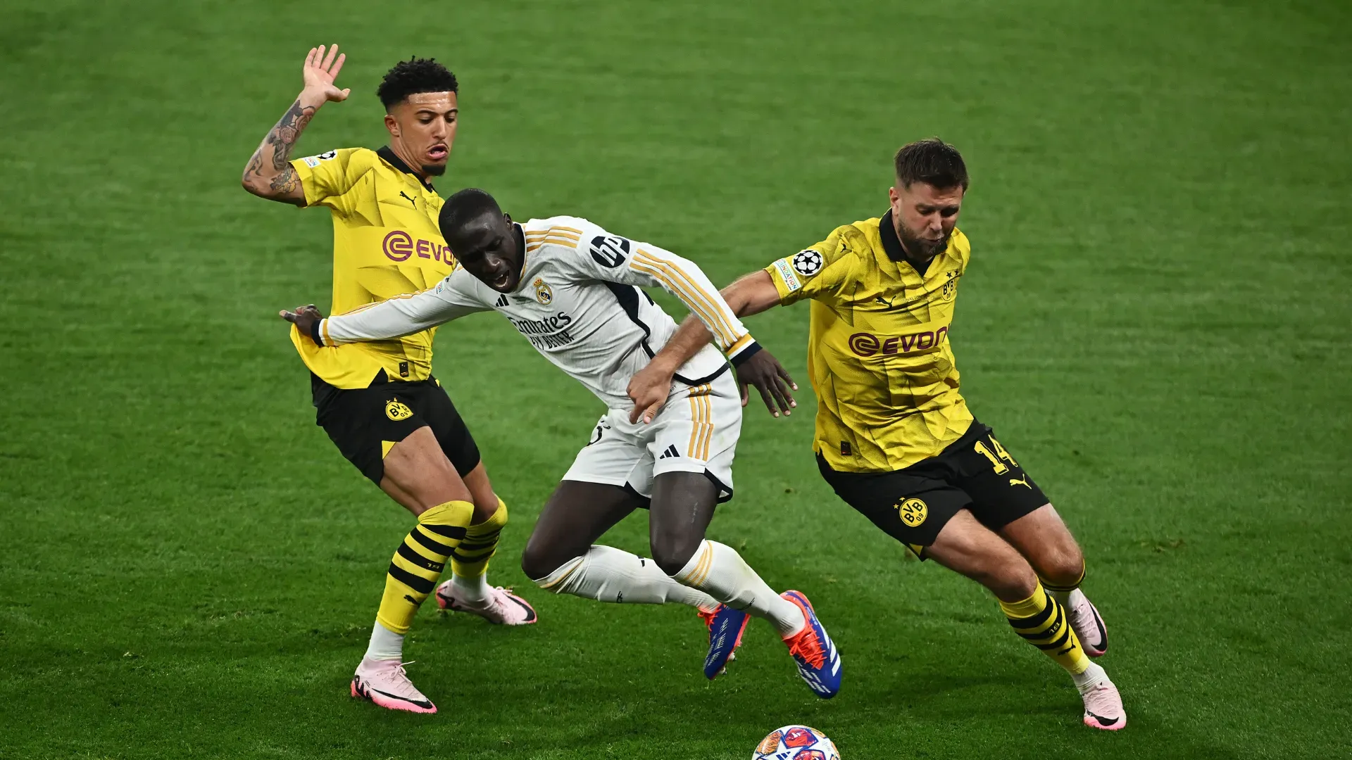 Füllkrug durante a final da Champions League entre Real Madrid e Borussia Dortmundo