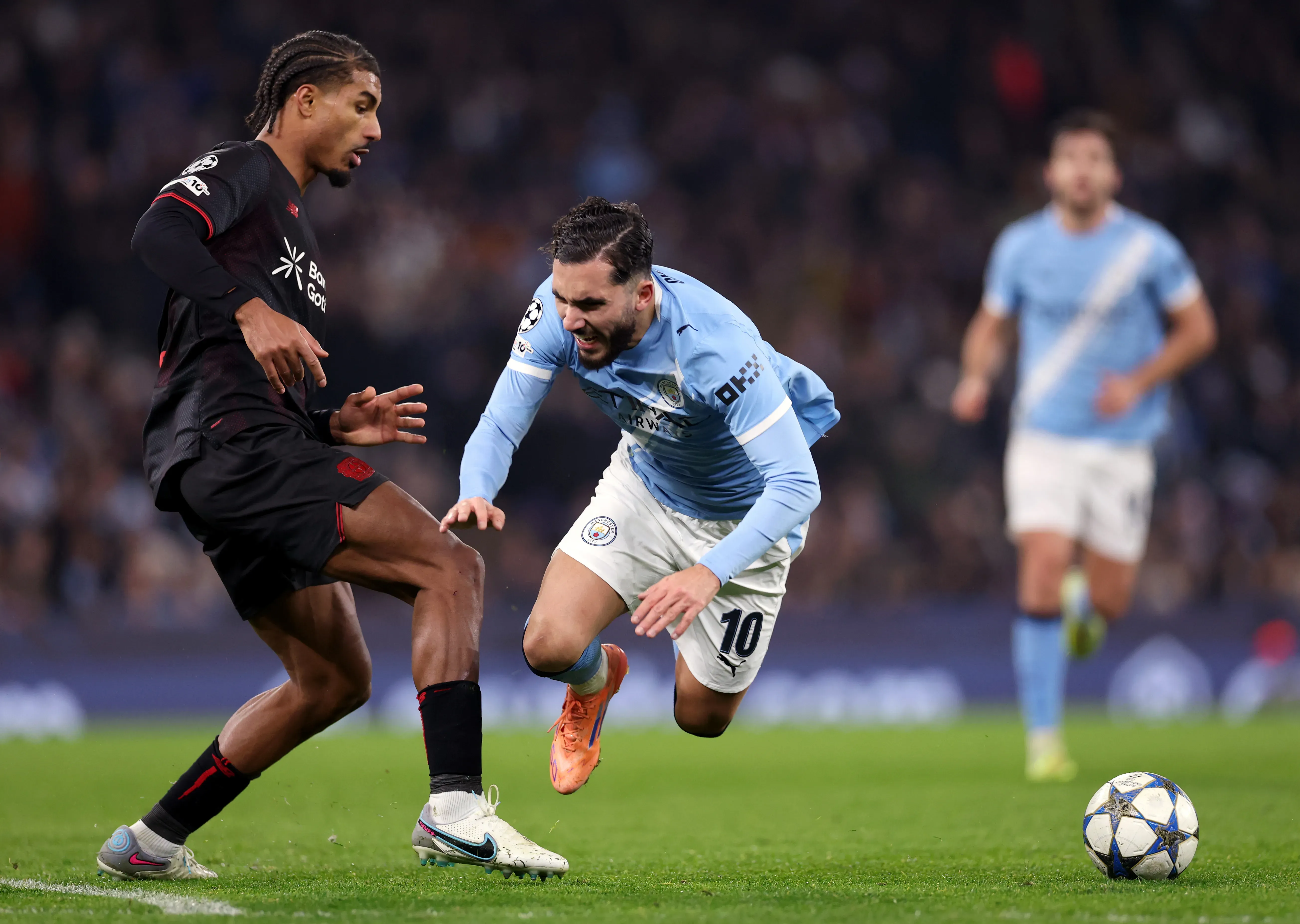 Rayan Cherki, destaque do Manchester City. (Photo by Stu Forster/Getty Images)
