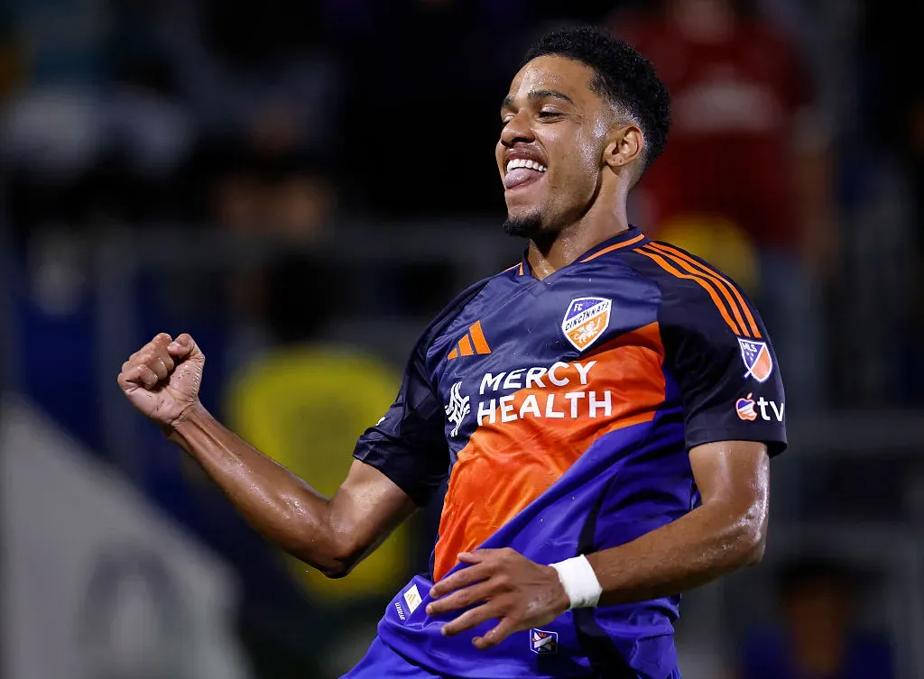 Brenner está no FC Cincinnati, mas pertence a Udinese, da Itália. Ele foi oferecido ao Palmeiras, segundo o portal Nosso Palestra e o clube vai analisar se vai iniciar as negociações. (Foto: Ronald Martinez/Getty Images)