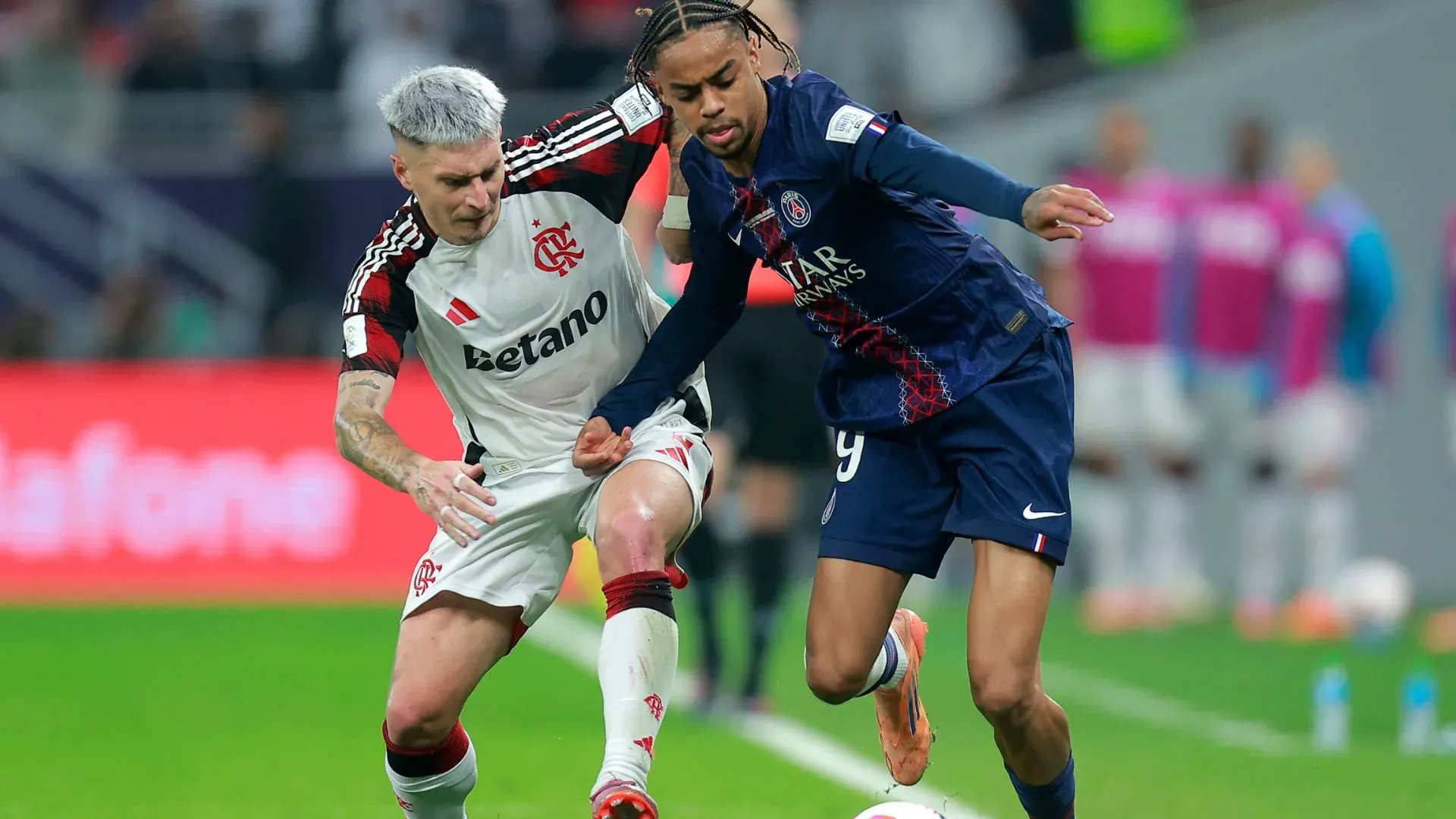 Barcola foi poupado após a final entre PSG e Flamengo (foto: divulgação/Getty Images)