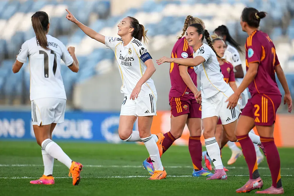 O Real Madrid chega de empate na Champions Feminina - Foto: Aitor Alcalde/Getty Images