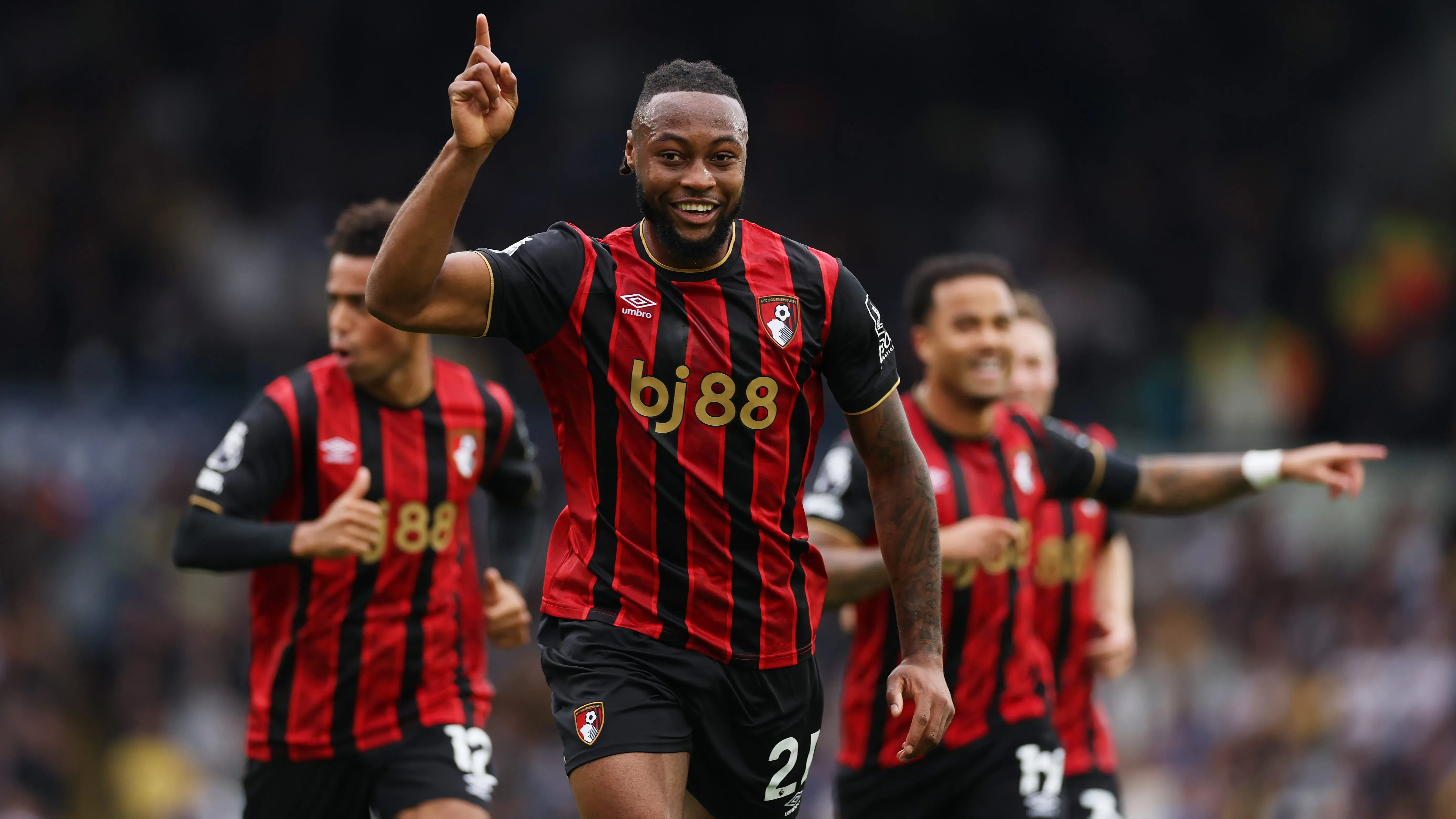 Antoine Semenyo em jogo do Bournemouth. Foto: Stu Forster/Getty Images