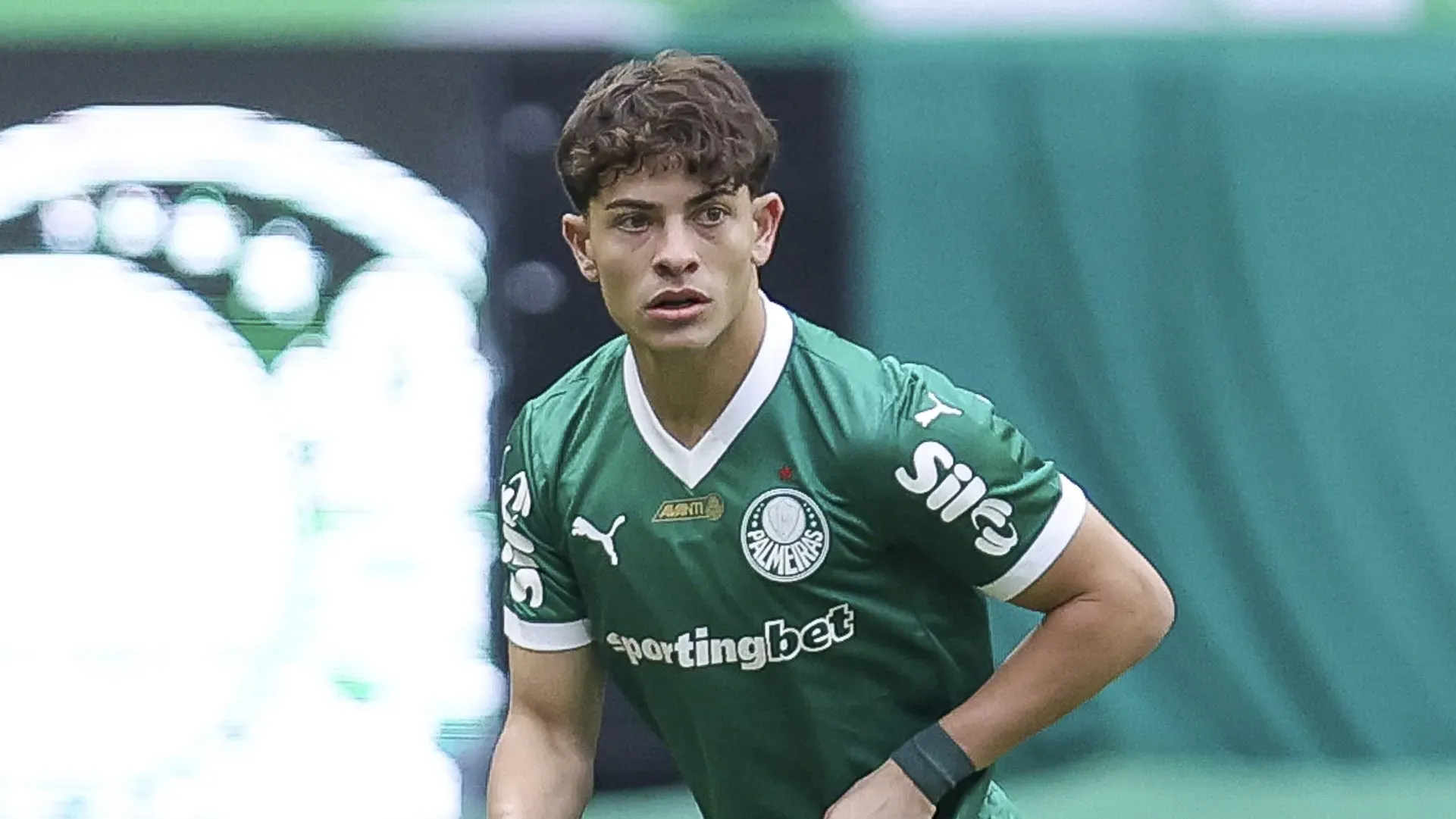 Agustín Giay em ação pelo Palmeiras