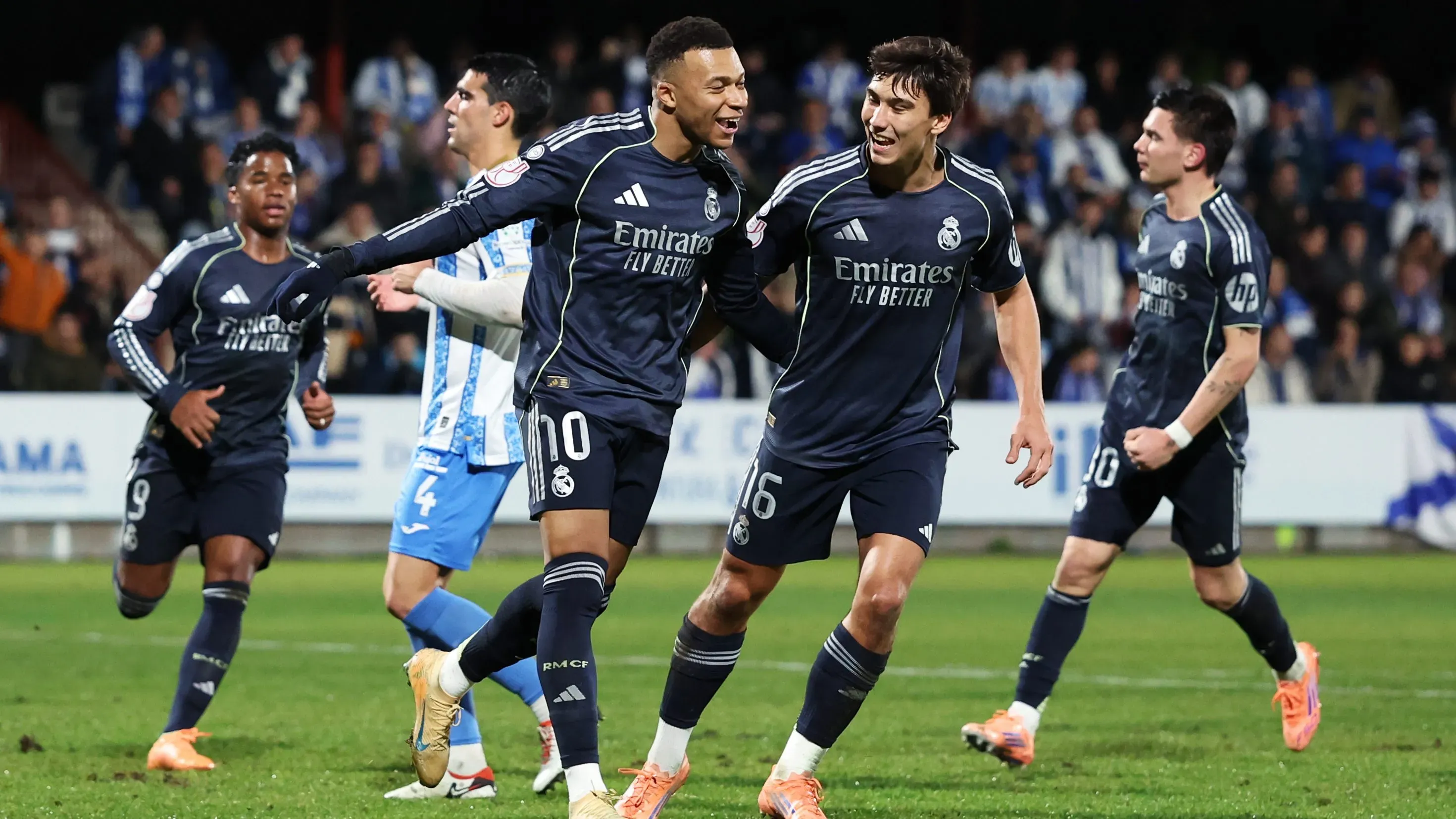 Mbappé comemorando mais um gol pelo Real Madrid. Foto: Florencia Tan Jun/Getty Images