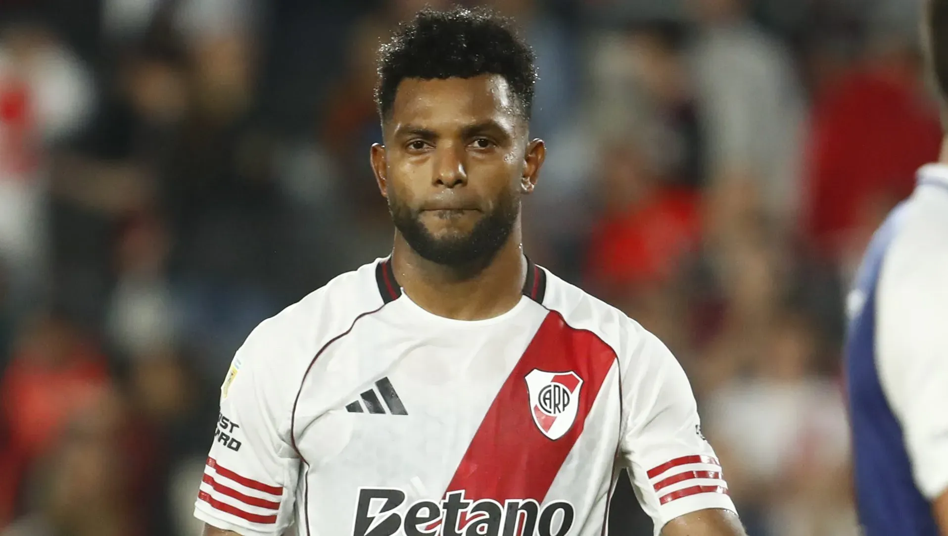 Miguel Borja, centroavante colombiano. (Photo by Marcos Brindicci/Getty Images)