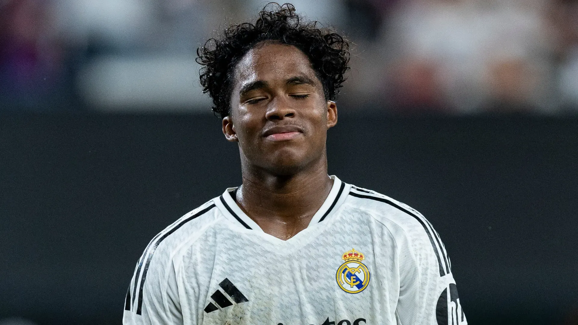 Endrick lamenta em jogo do Real Madrid