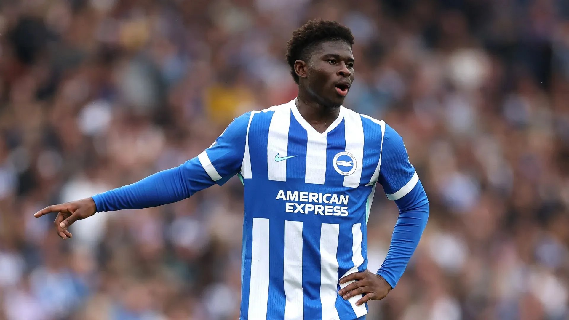 Baleba, alvo do Manchester United