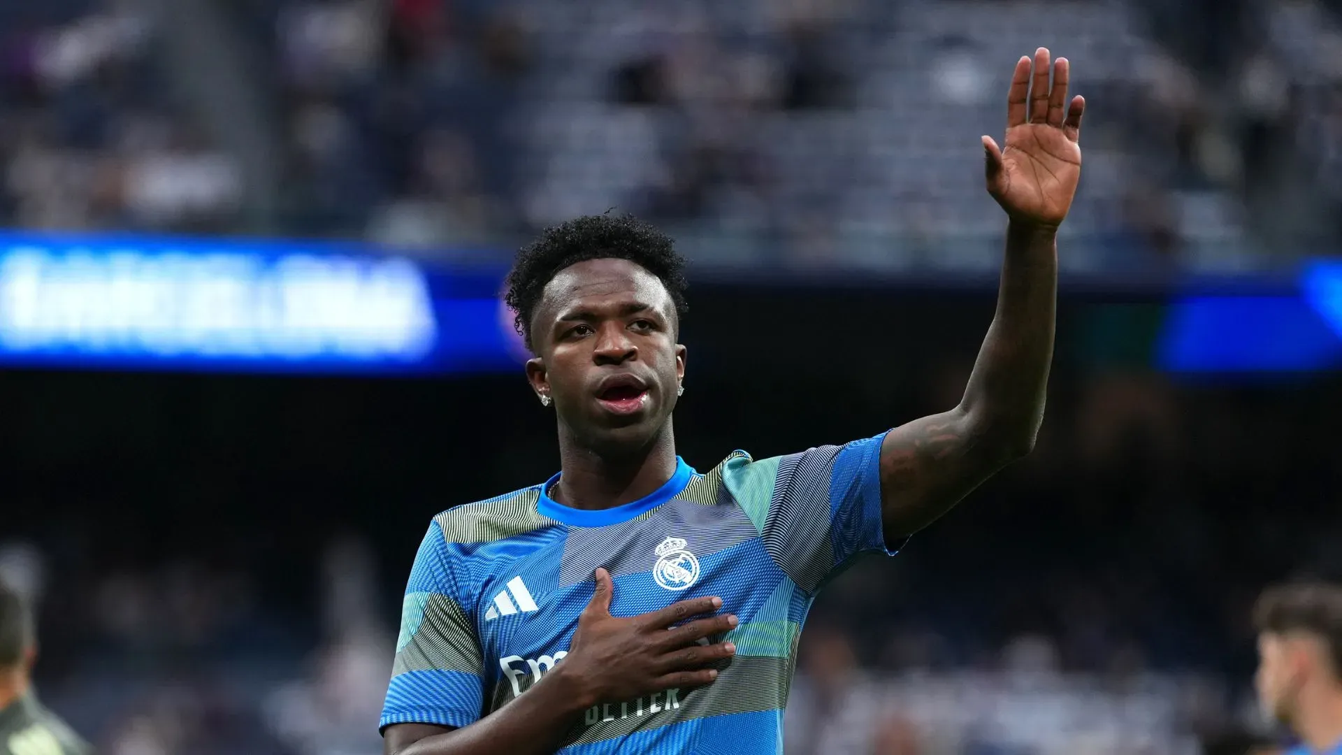 Vinicius Júnior pode ser campeão pelo Real Madrid no começo de 2026 (foto: Angel Martínez/Getty Images)