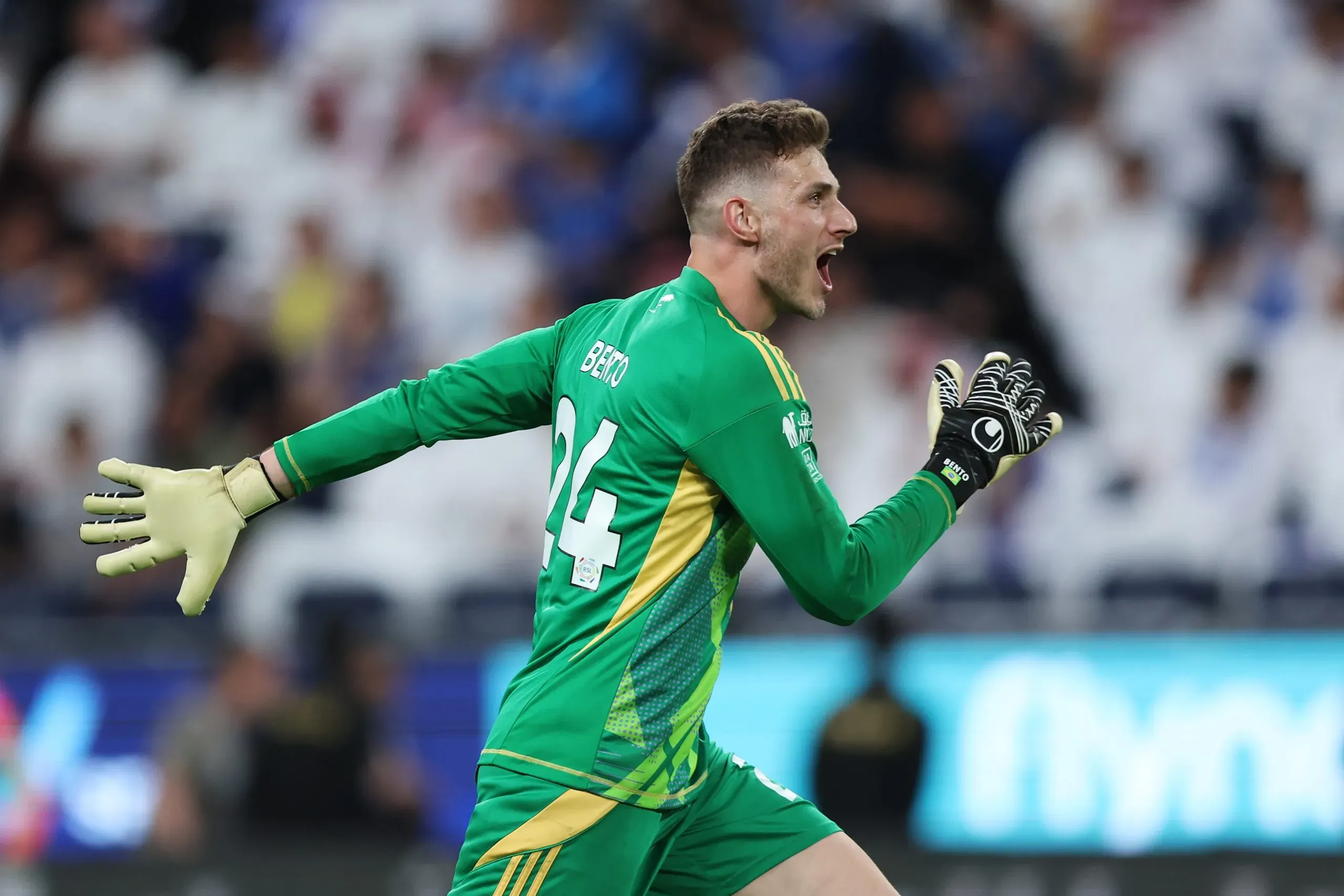 Bento em ação pelo Al-Nassr. Foto: Yasser Bakhsh/Getty Images