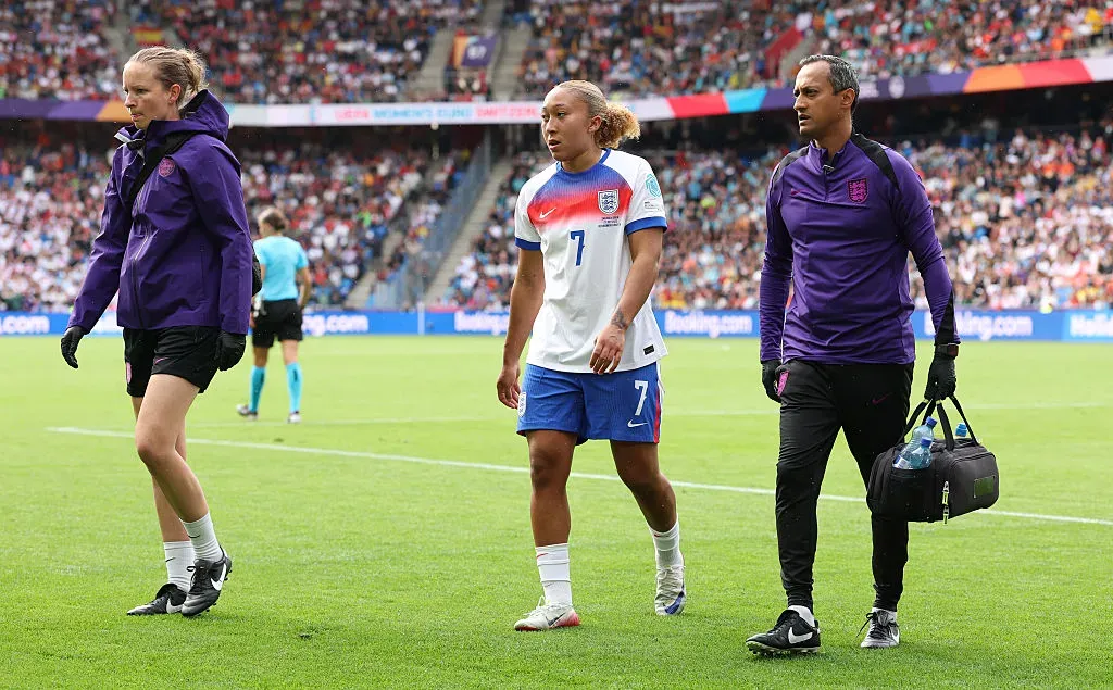 Lauren James esteve em campo na final da Eurocopa Feminina - Foto: Alexander Hassenstein/Getty Images