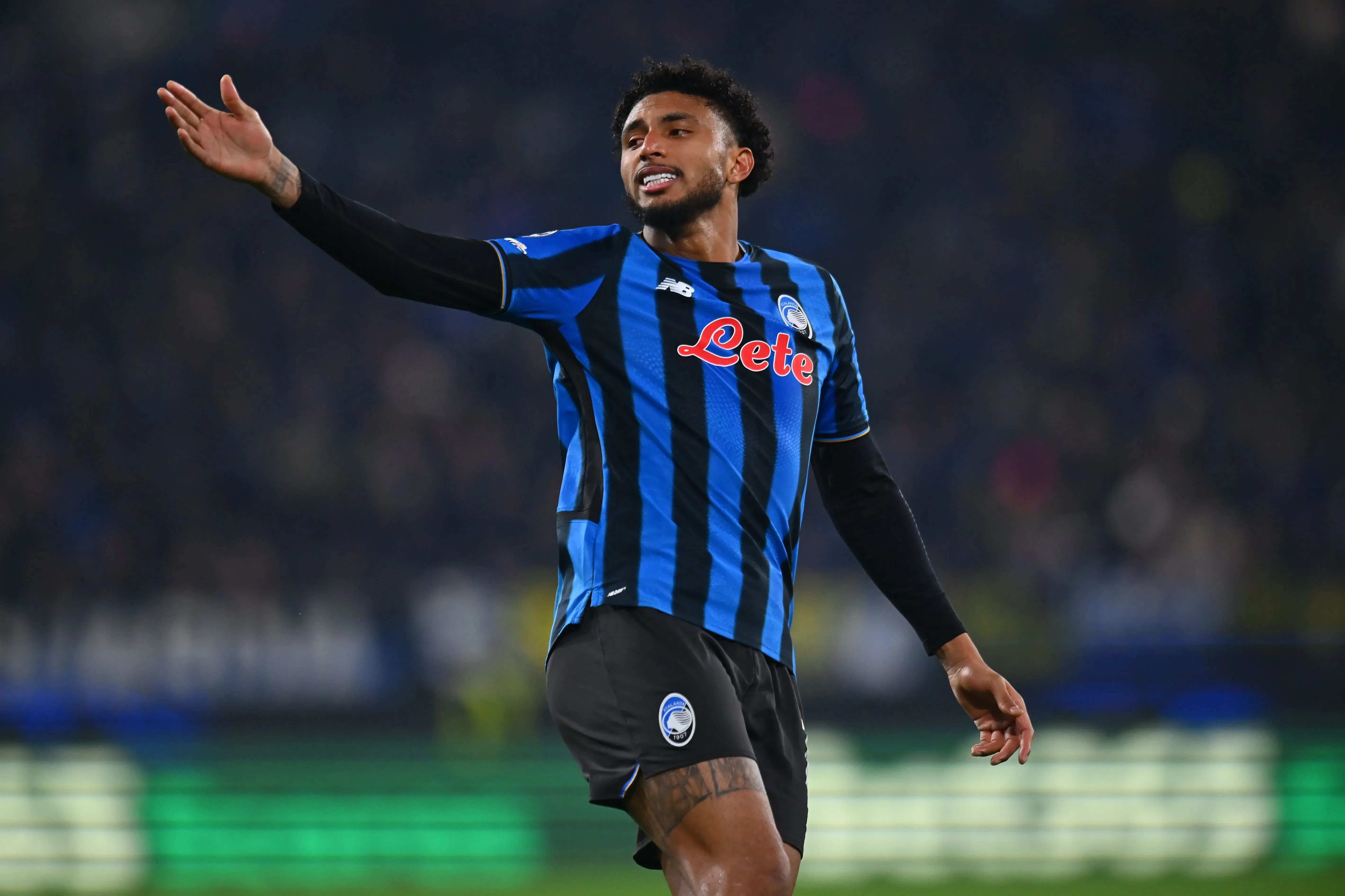 Éderson, do Atalanta, durante a partida da Fase de Liga (MD6) da UEFA Champions League 2025/26 entre Atalanta BC e Chelsea FC no Estádio de Bérgamo, em 9 de dezembro de 2025, em Bérgamo, Itália. Jogador é alvo do Manchester United. (Foto: Alessandro Sabattini/Getty Images)