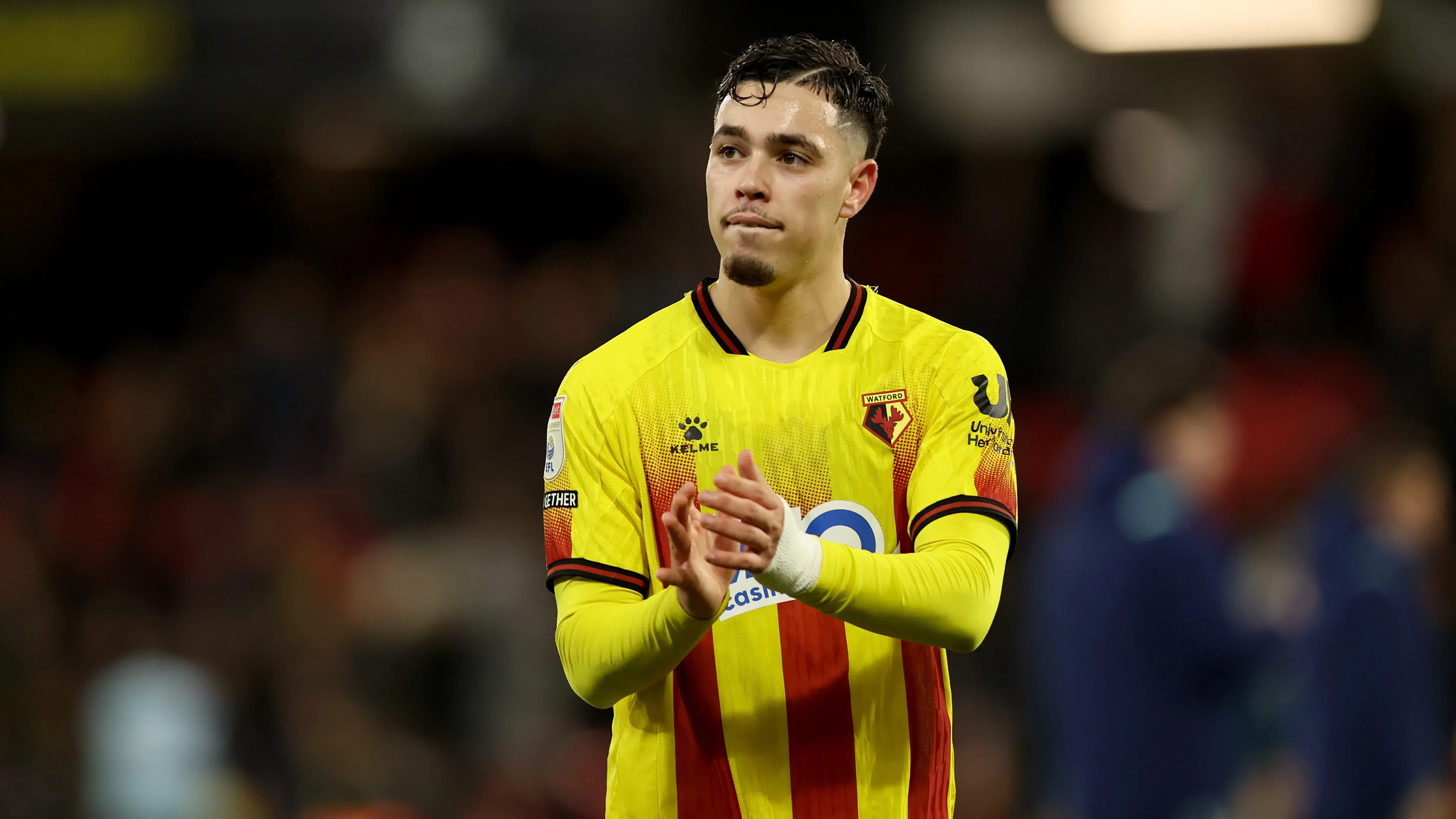 Othmane Maamma em jogo do Watford. Jogador é alvo do Liverpool. Foto: Jasper Wax/Getty Images