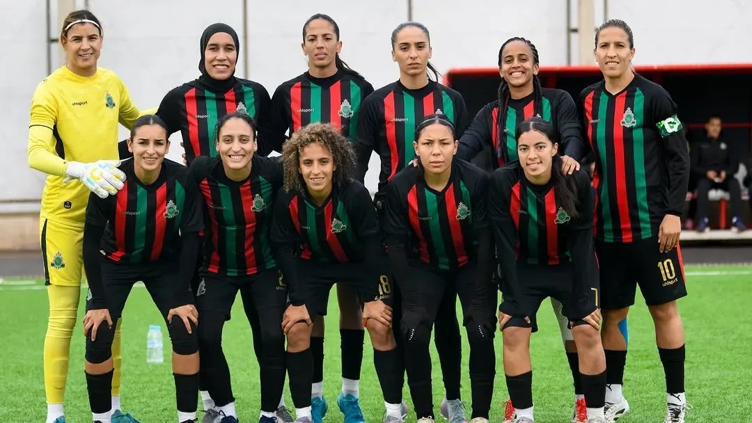 Elenco do AS FAR, adversário do Arsenal na Copa dos Campeões Feminina – Foto: Divulgação/AS FAR