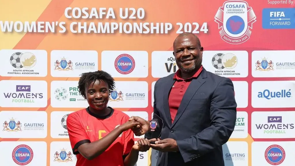 Nelia Tamele foi eleita a melhor jogadora em campo